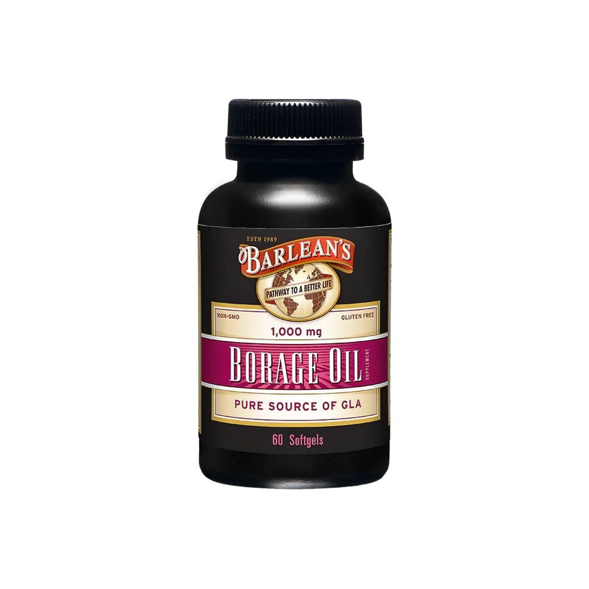 Barlean&#39;s Borage Oil Capsules 1000mg 60 Softgel