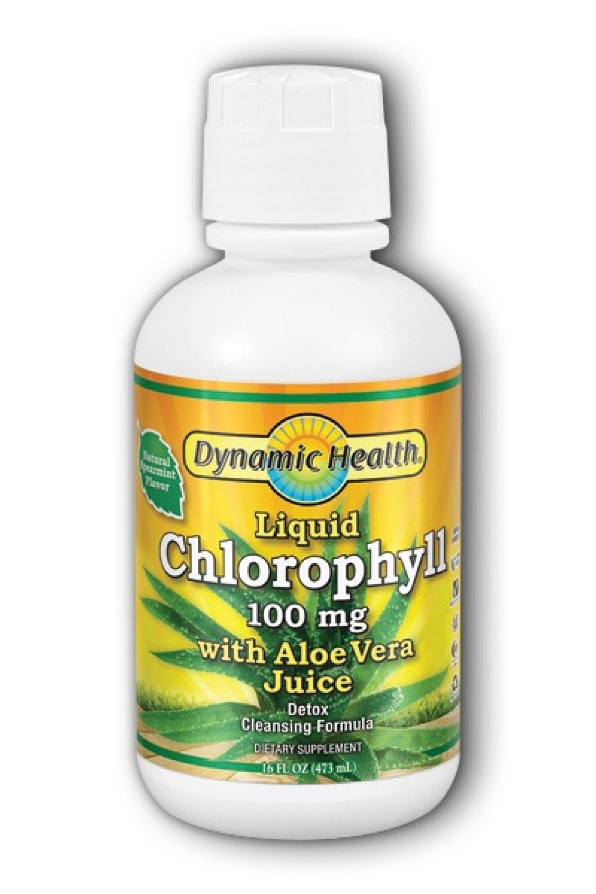 Dynamic Health Chlorophyll w/Aloe Vera Juice 16 oz Liquid