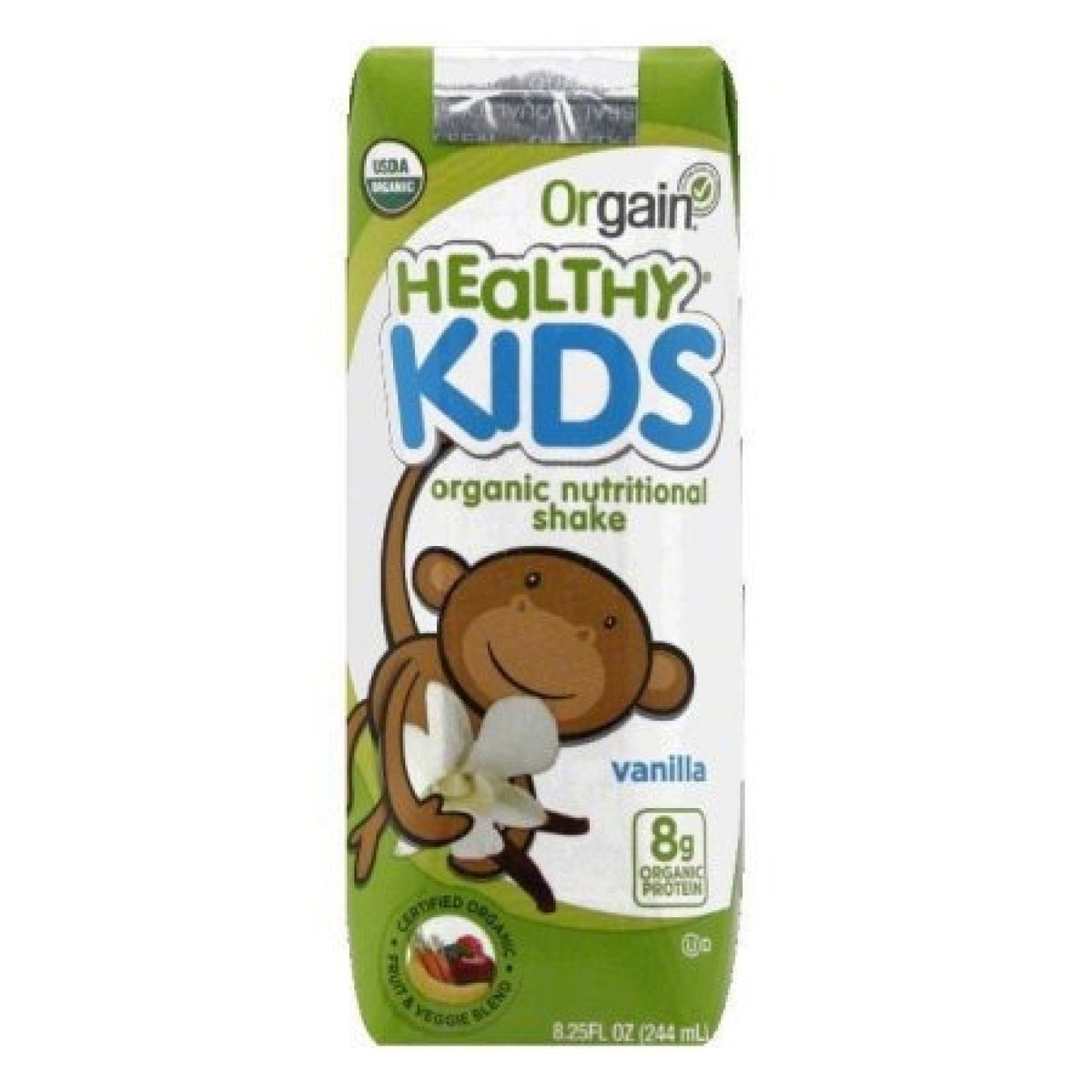 Orgain Healthy Kids Organic Nutritional Shake - Vanilla 8.25 oz Liquid