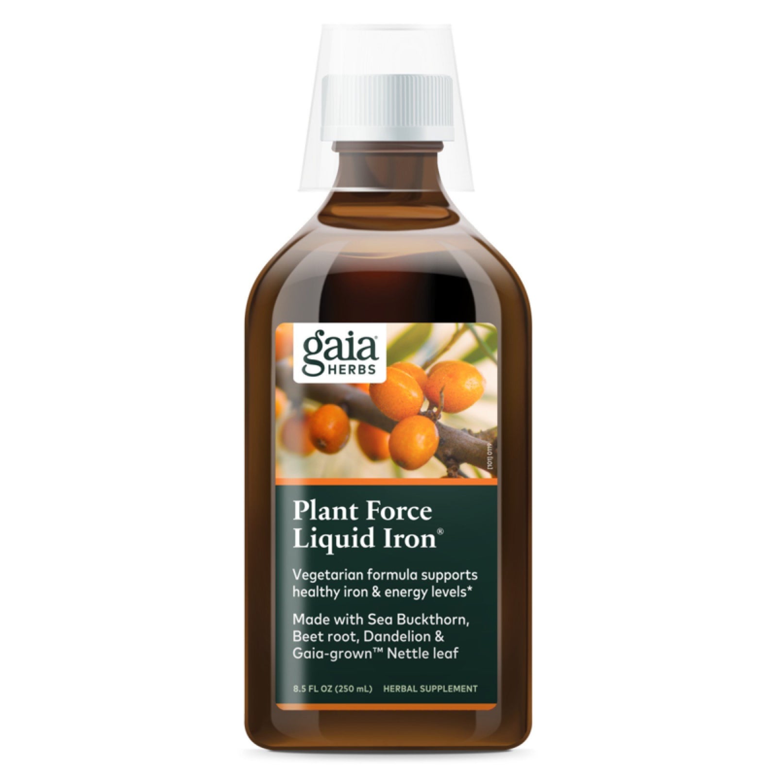 Gaia Herbs PlantForce Liquid Iron 8.5 fl oz Liquid