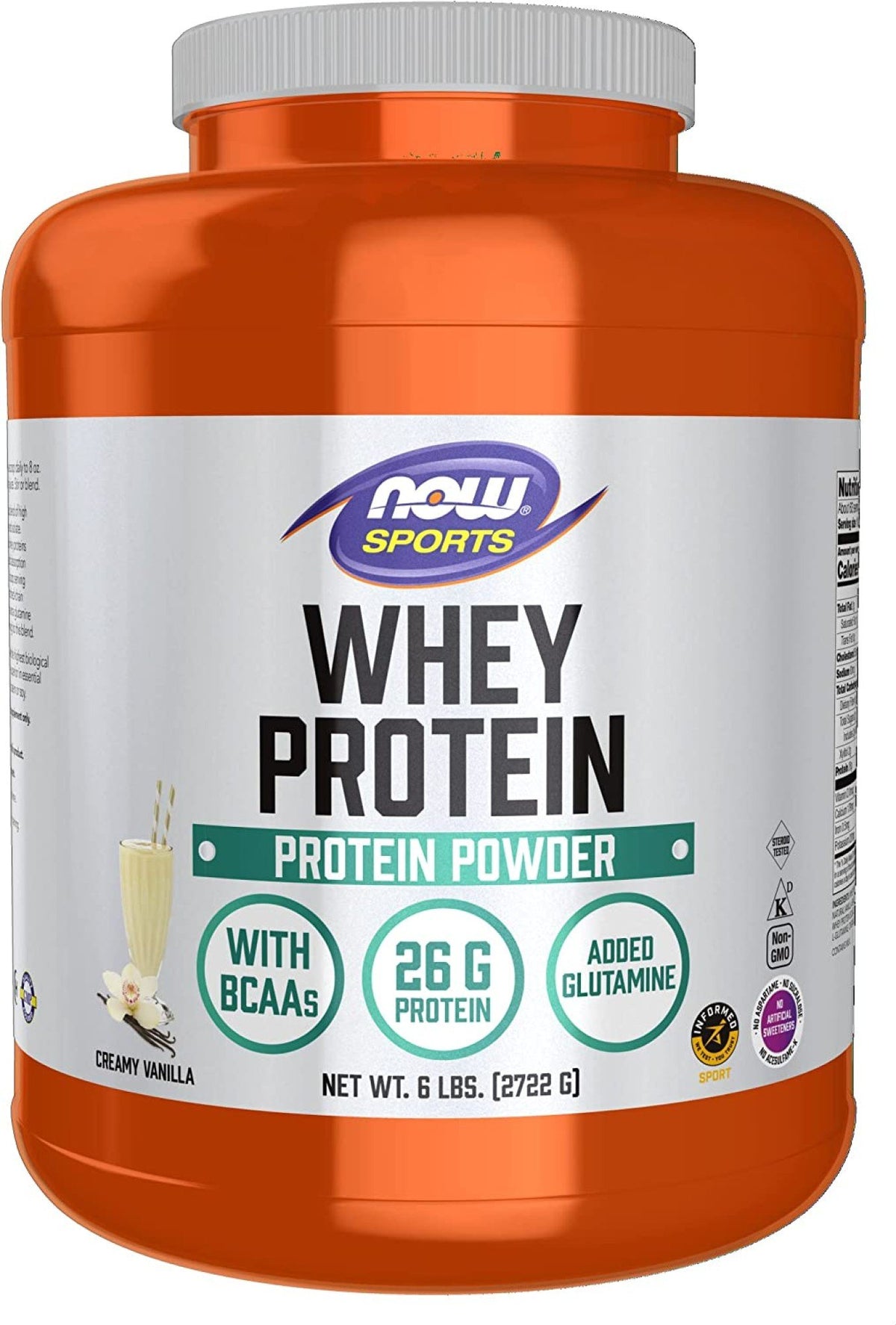 Now Foods Whey Protein-Vanilla 6 lbs Powder