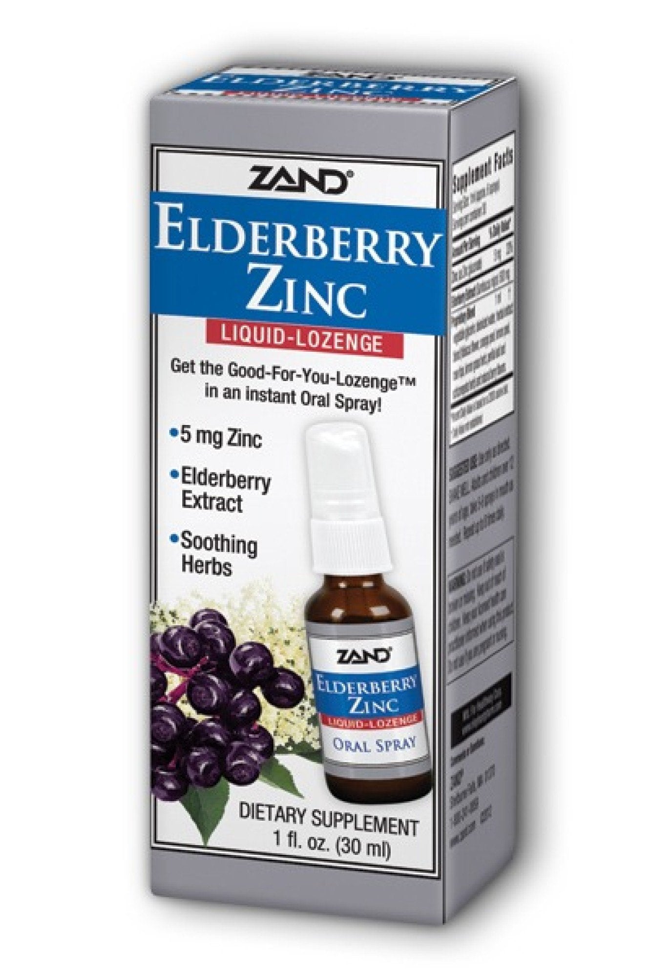 Zand Elderberry Zinc Drops (Elderberry) 1 fl oz Liquid