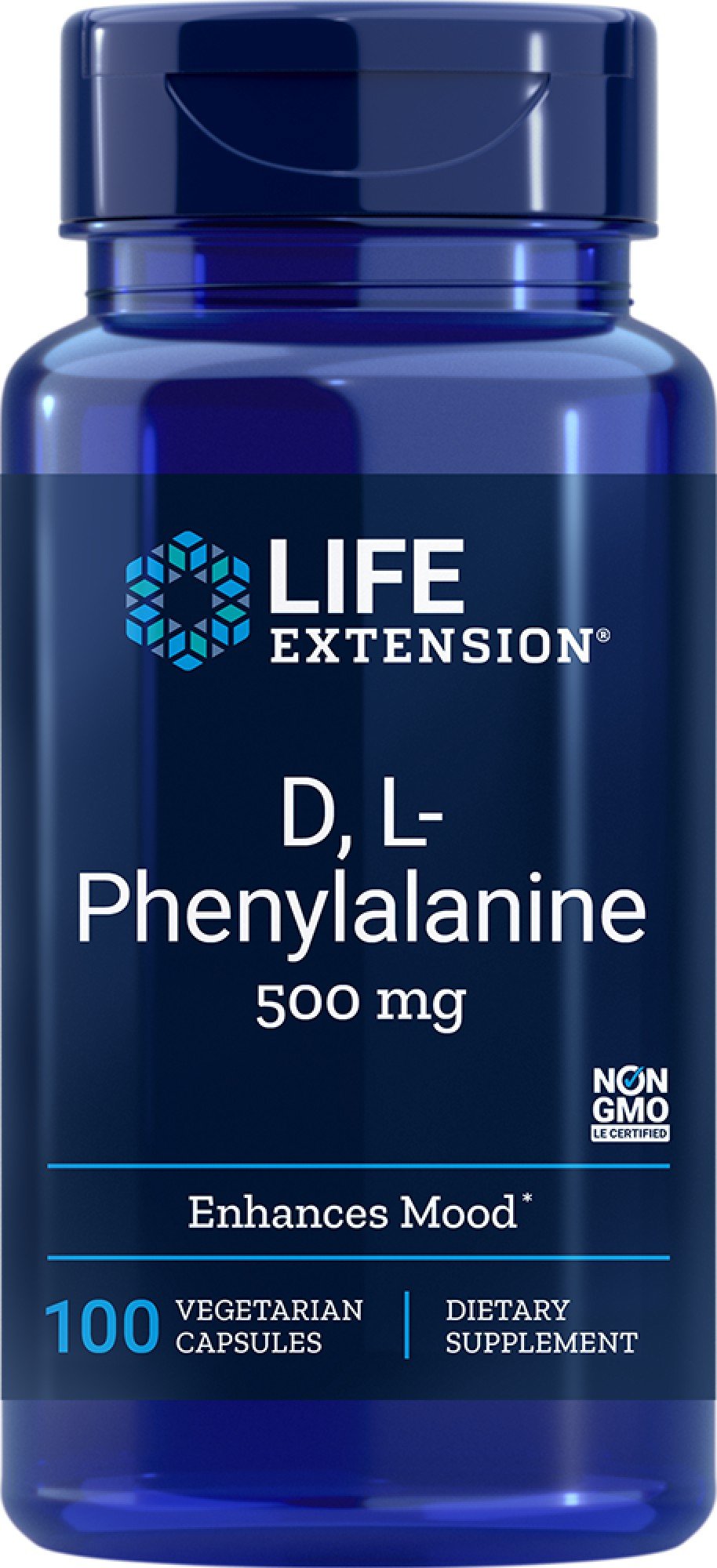 Life Extension D,L-Phenylalanine 500 mg 100 VegCap