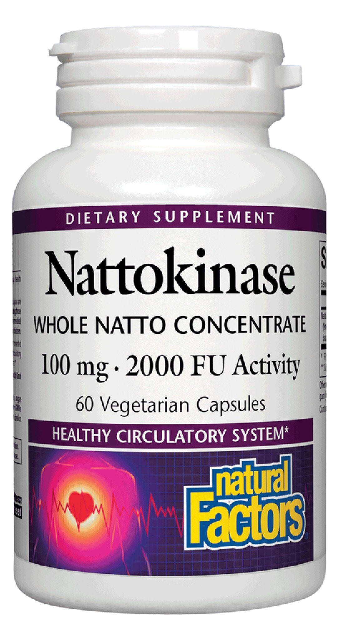 Natural Factors NattoKinase 100 mg 60 VegCap