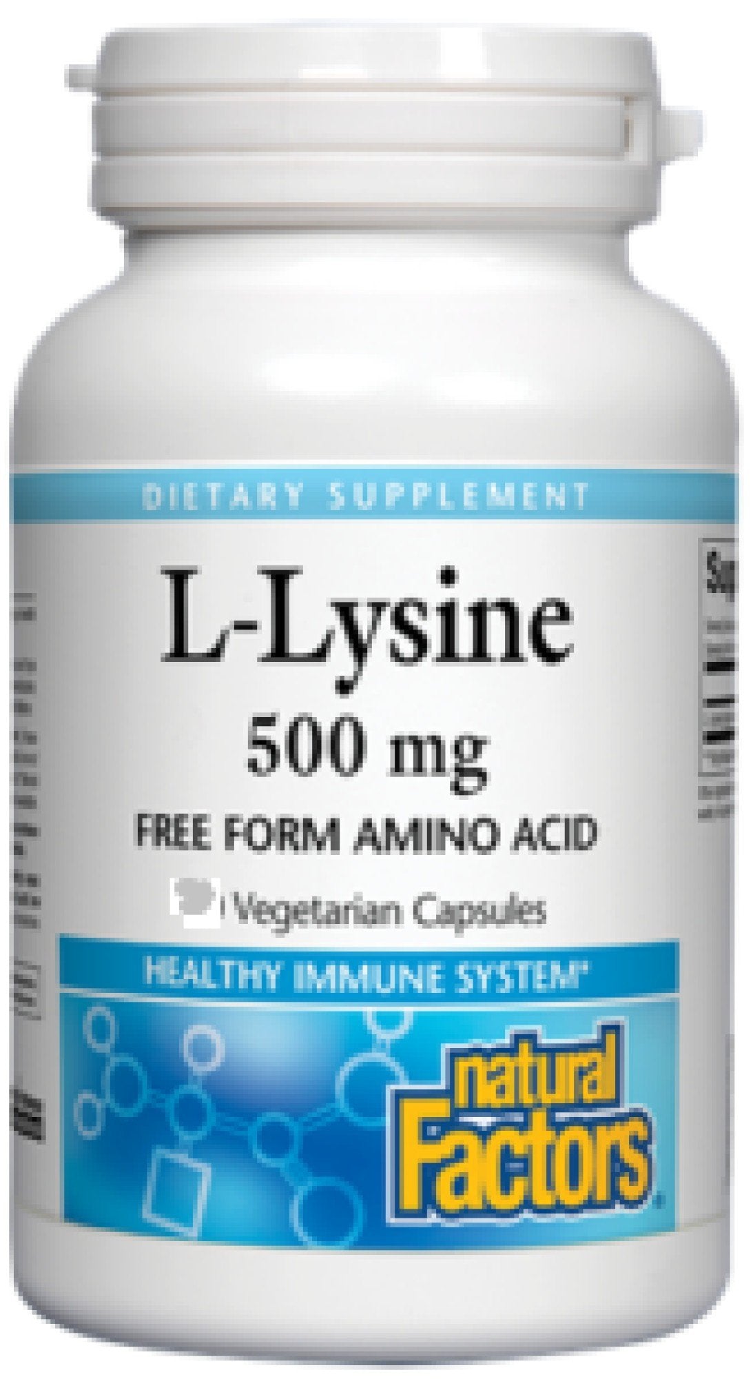 Natural Factors L-Lysine 500mg 180 VegCap