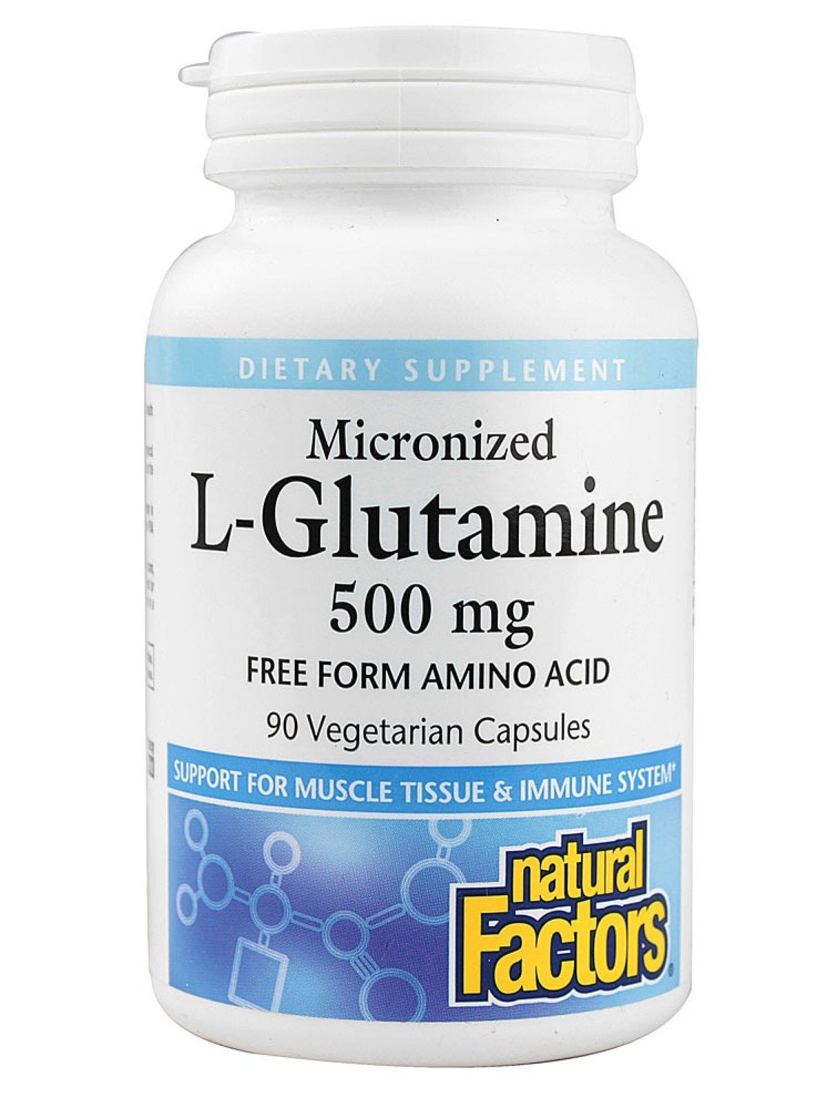 Natural Factors L-Glutamine 500mg 90 VegCap