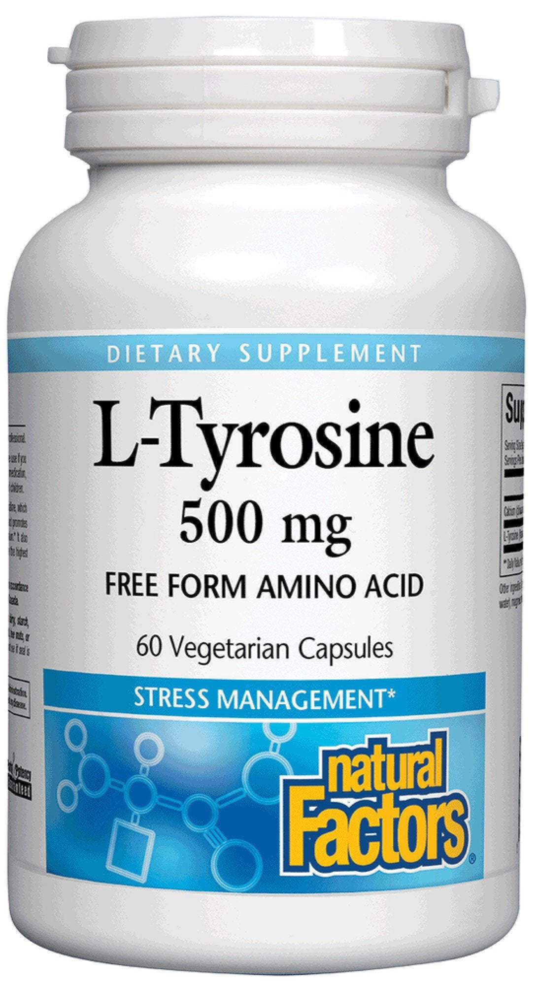 Natural Factors L-Tyrosine 500mg 60 VegCap