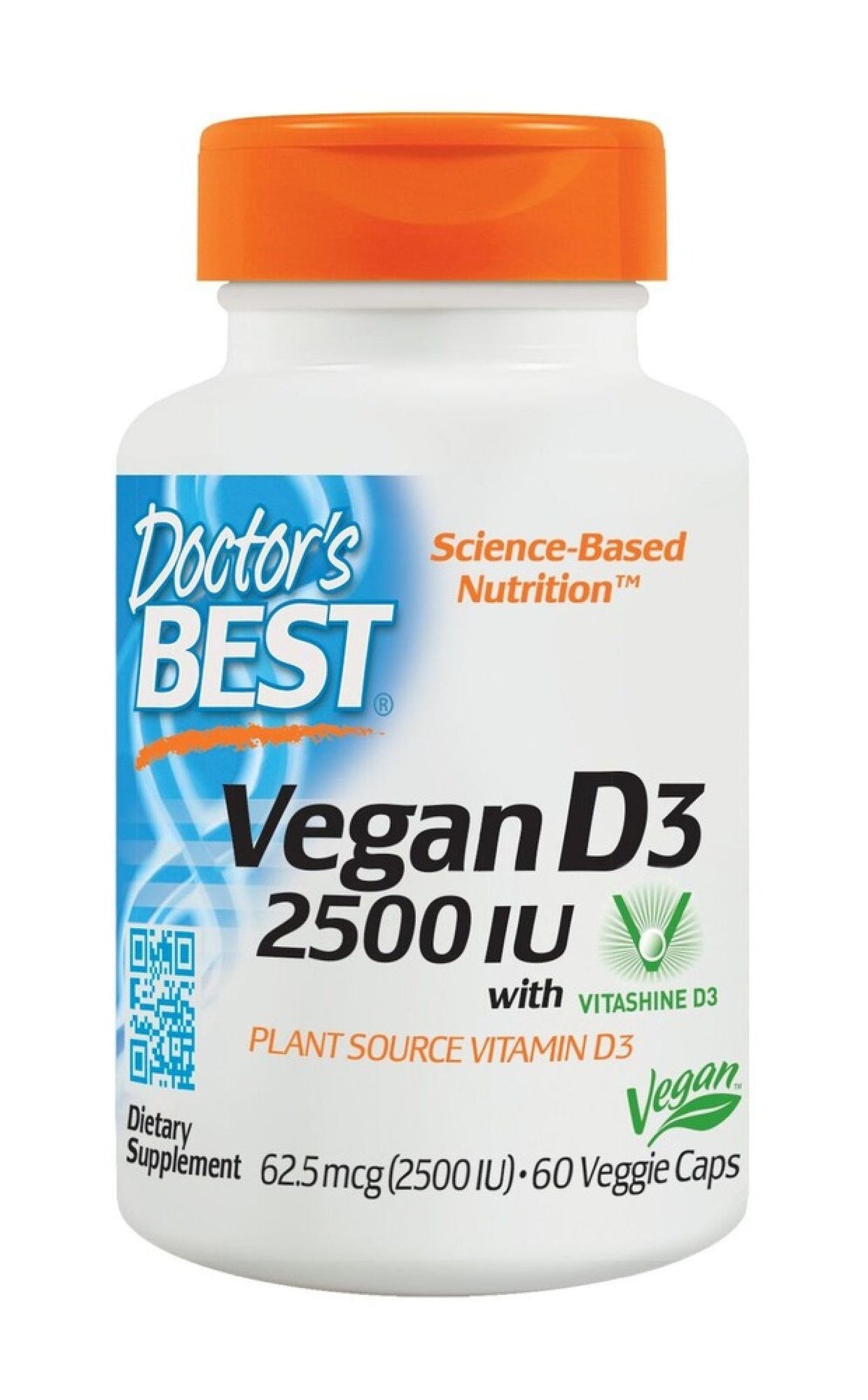 Doctors Best Vegan D3 2500 IU 60 VegCap