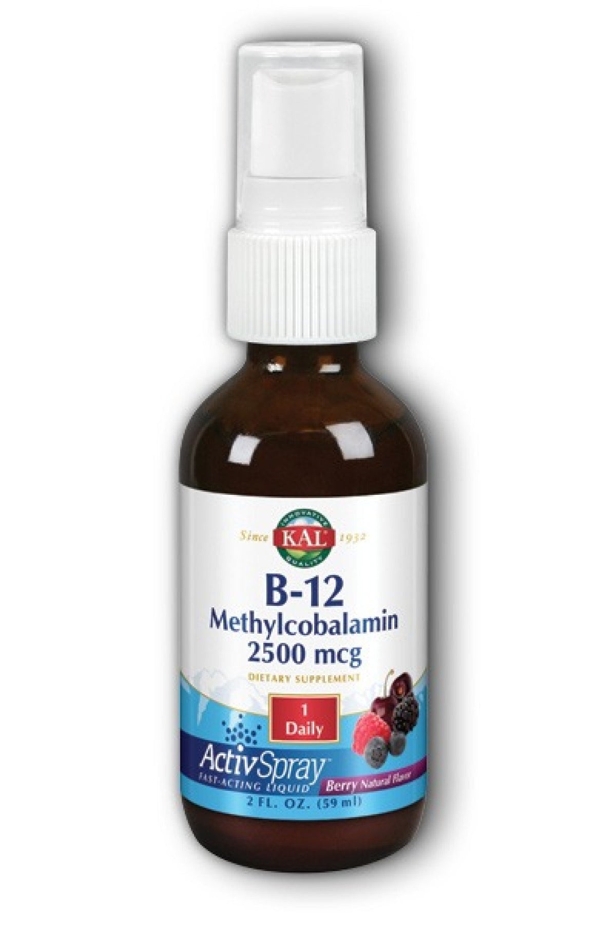 Kal B-12 Methylcobalamin 2,500 mcg 2 oz Spray