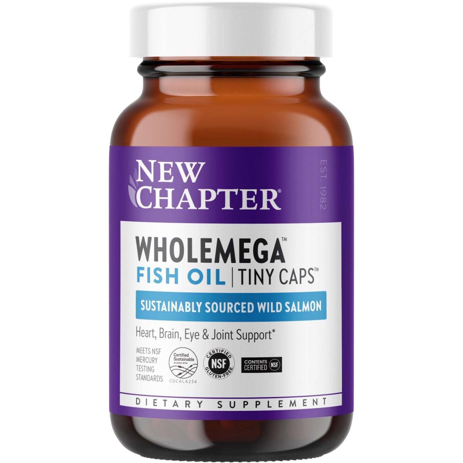 New Chapter Wholemega Tiny Caps Fish Oil 90 Softgel