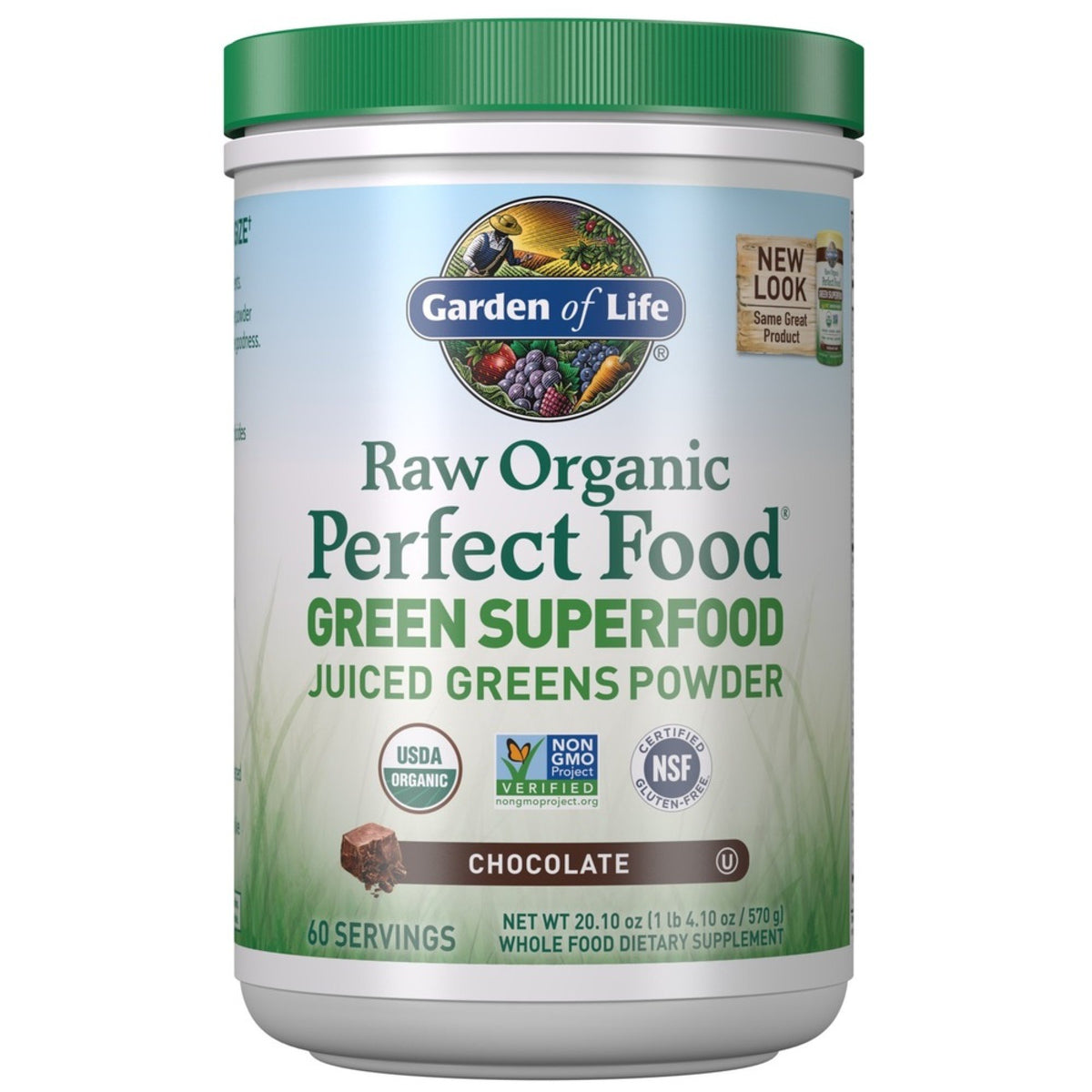 Garden of Life Raw Organic Perfect Food Green Superfood Chocolate 570 g Powder
