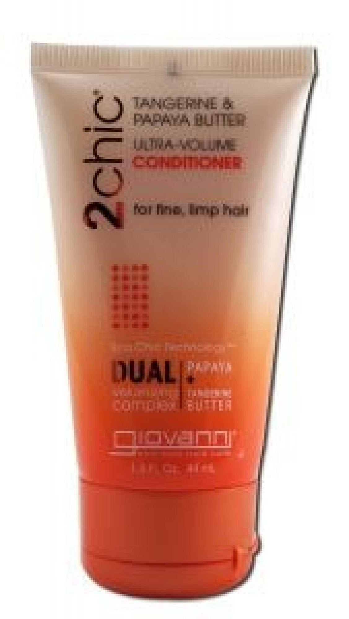 Giovanni 2chic Ultra Volume Conditioner with Tangerine & Papaya Butter Travel 1.5 oz Liquid