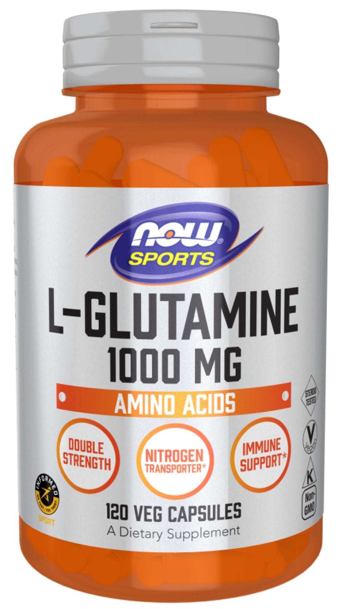 Now Foods Glutamine 1000mg 120 Capsule