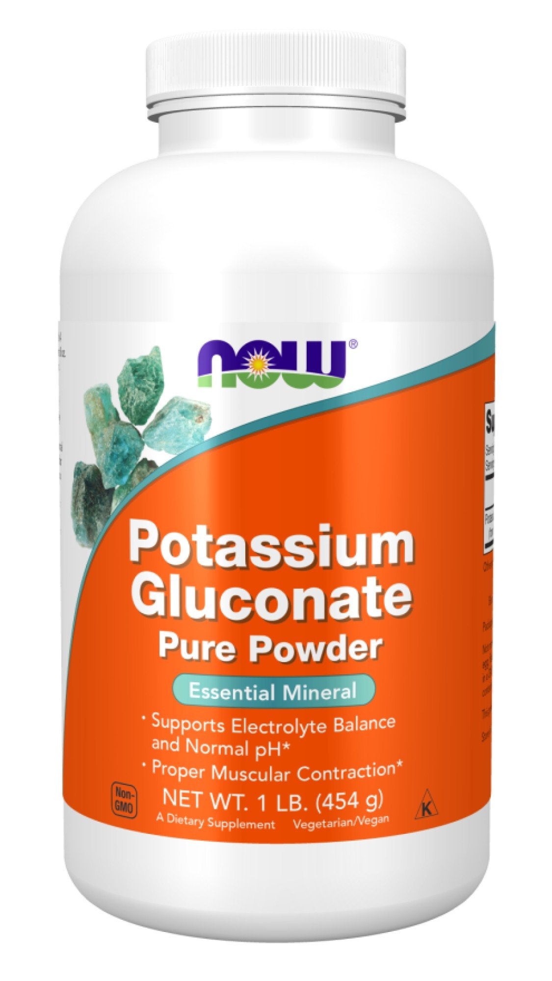 Now Foods Potassium Gluconate Powder 1 lbs Powder