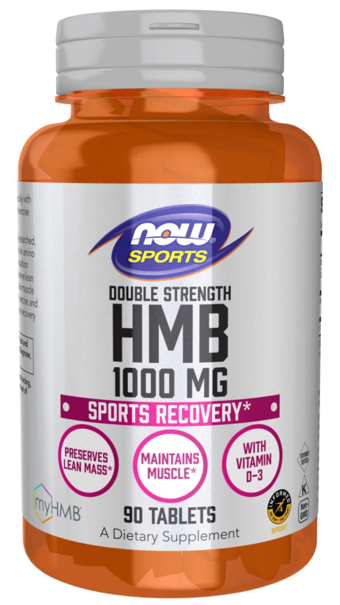 Now Foods Double Strength HMB 1,000 mg 90 Tablet