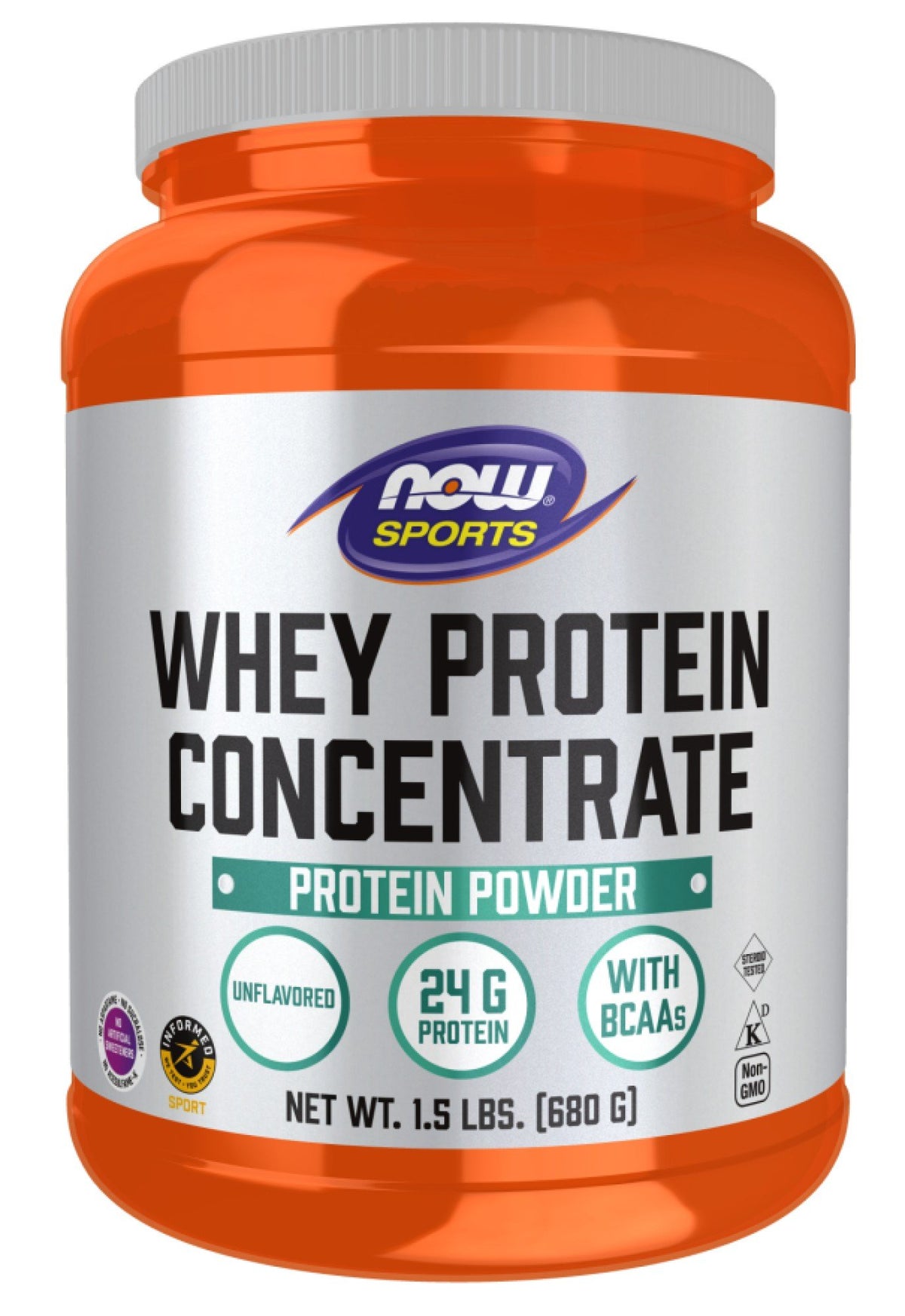 Now Foods Whey Protein Concentrate, Unflavored 1.5 lbs Powder