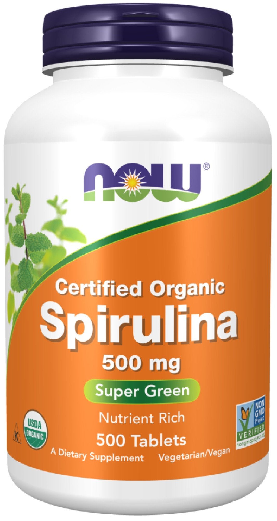Now Foods Spirulina 500mg 500 Tablet