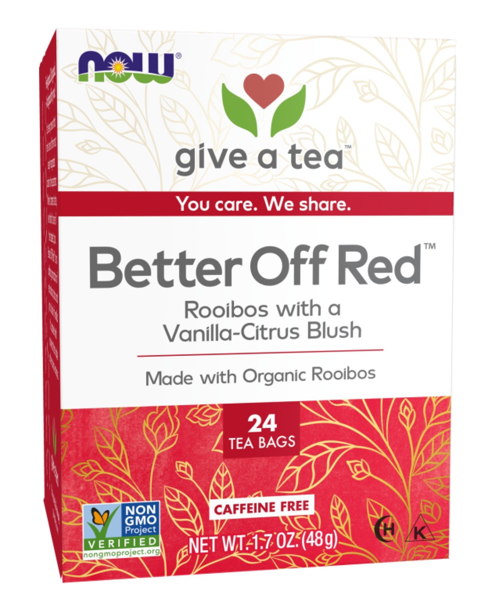 Now Foods Better Off Red Tea 24 Bags