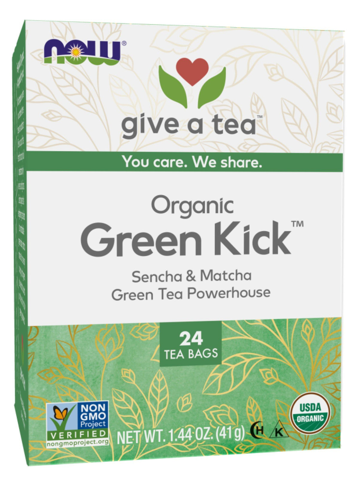 Now Foods Green Kick Tea 24 Bags