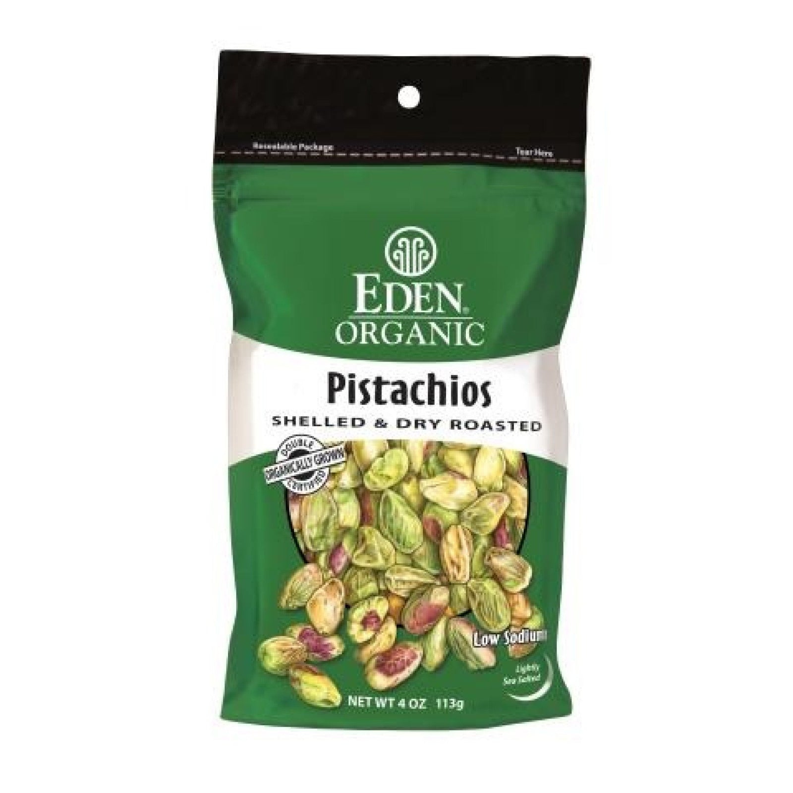 Eden Organic Organic Pistachios Shelled & Dry Roasted 4 oz Seed