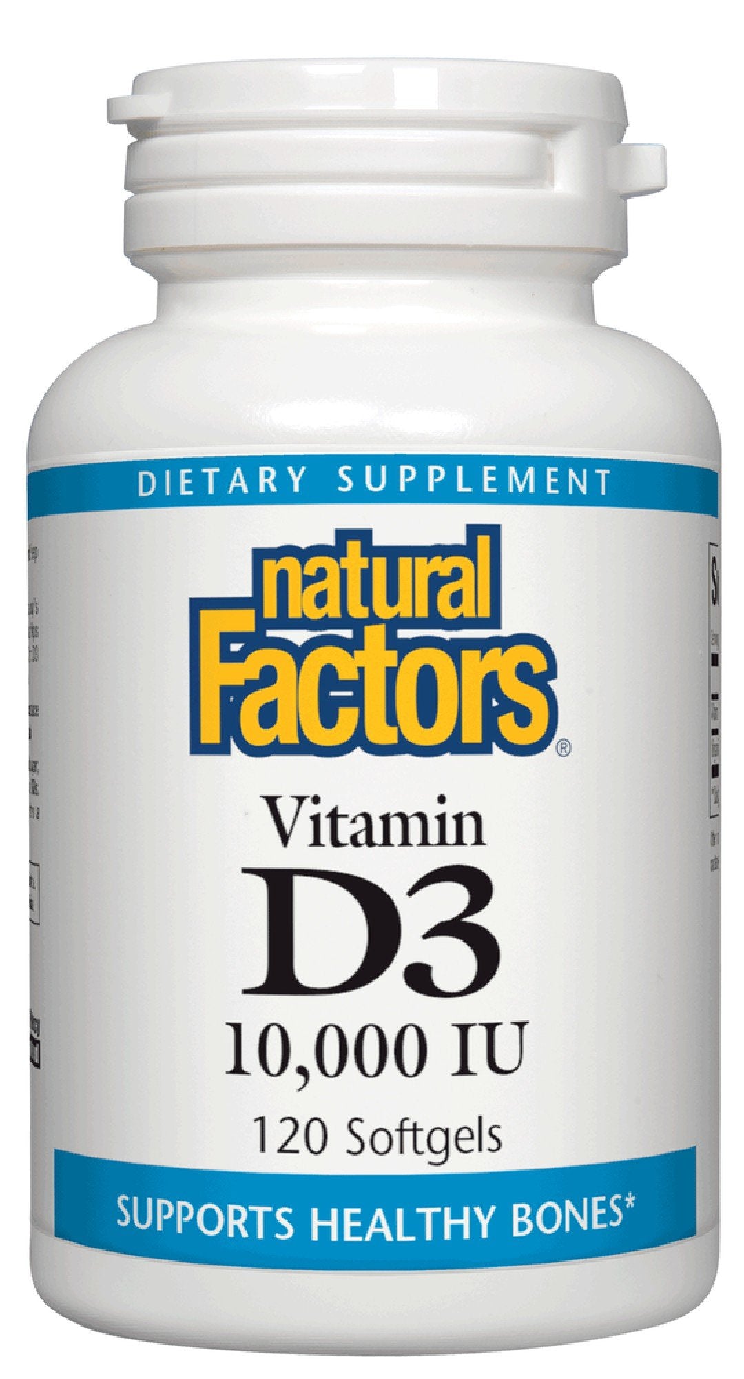 Natural Factors Vitamin D3 10,000 IU 120 Softgel