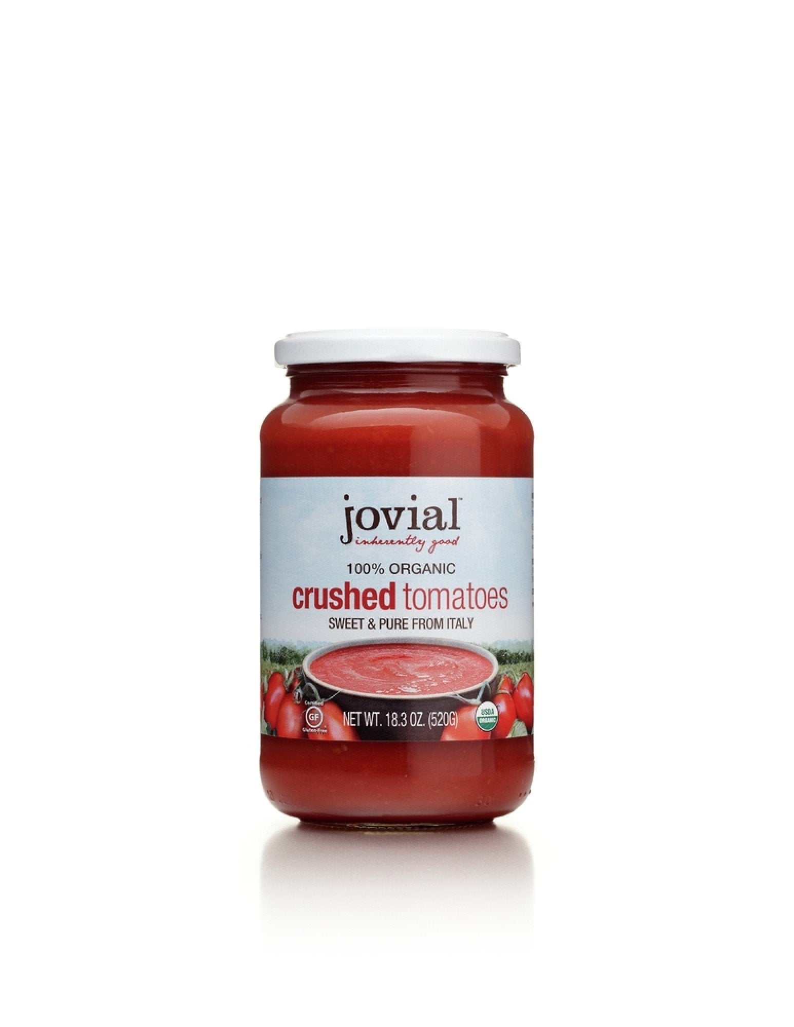 Jovial Organic Crushed Tomatoes 18.3 oz Jar