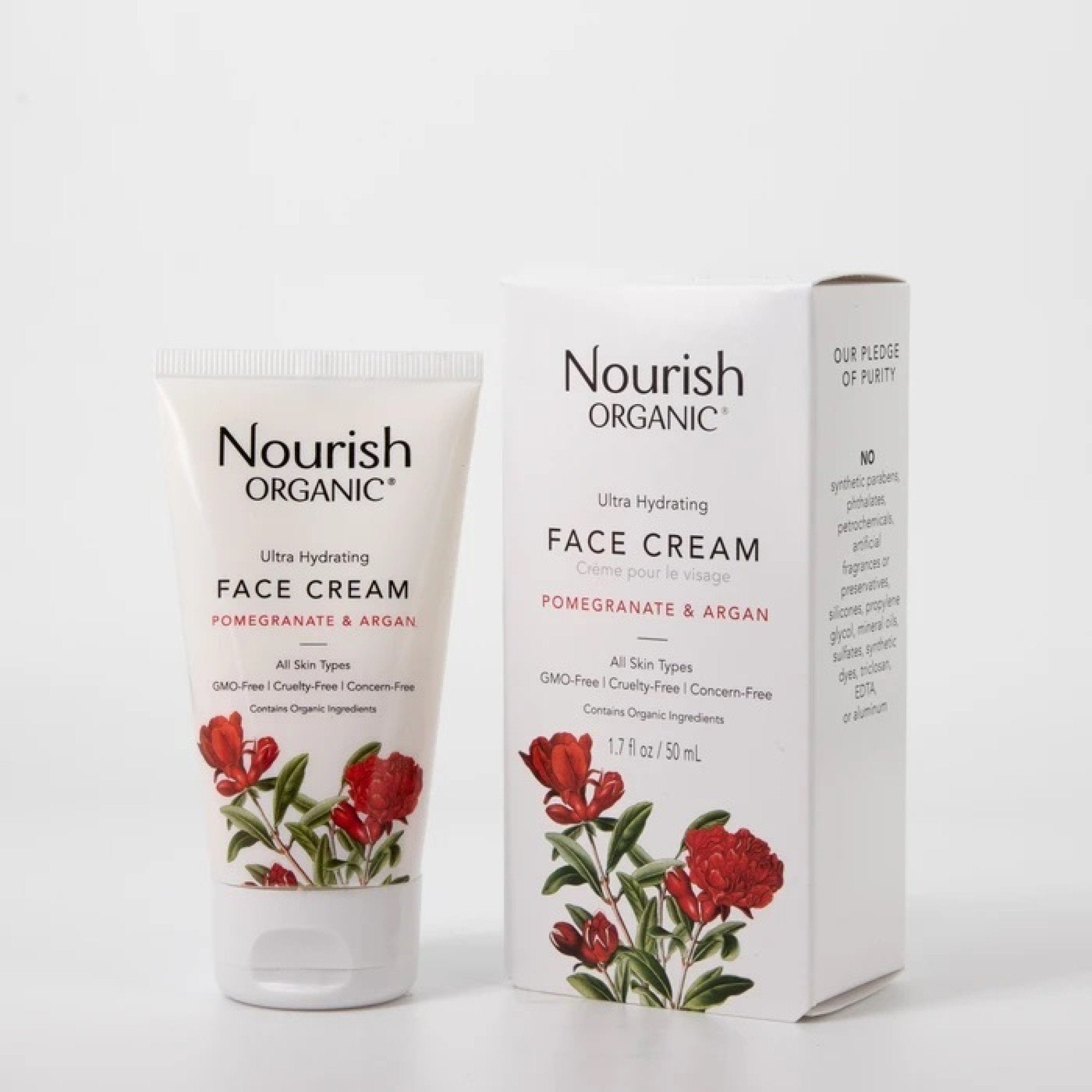 Nourish Organic Ultra Hydrating Face Cream 1.7 oz Cream