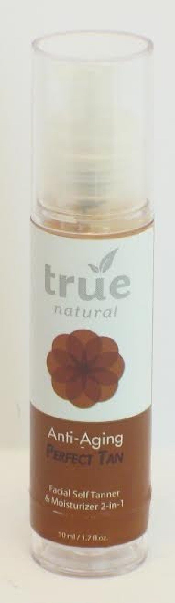 True Natural Perfect Tan Facial Self Tanner &amp; Moisturizer 2 in 1 1.7 fl oz Lotion
