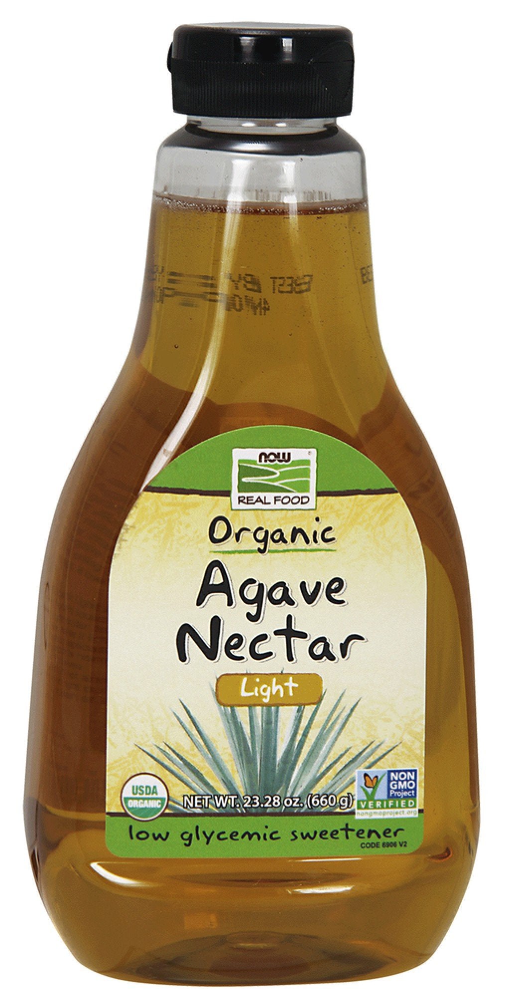 Now Foods Light Amber Agave 23.28 oz Bottle