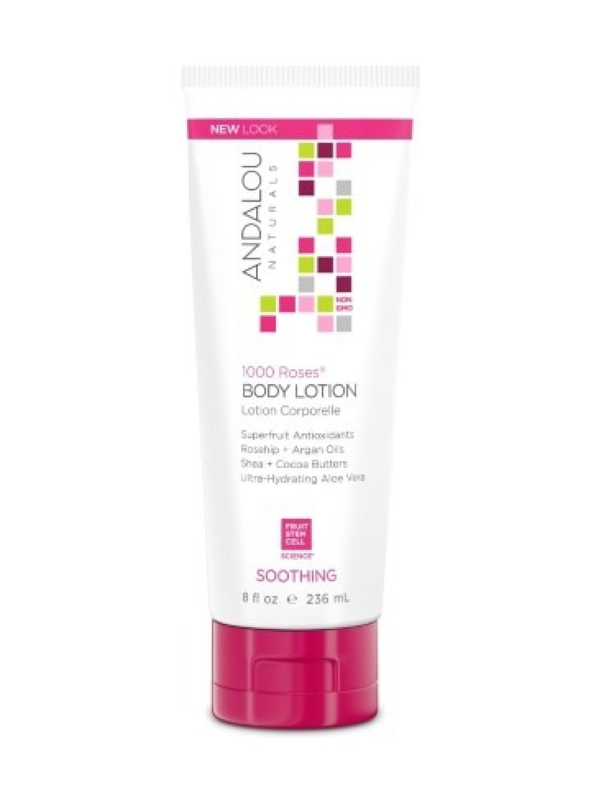 Andalou Naturals 1000 Roses Soothing Body Lotion 8 oz Liquid