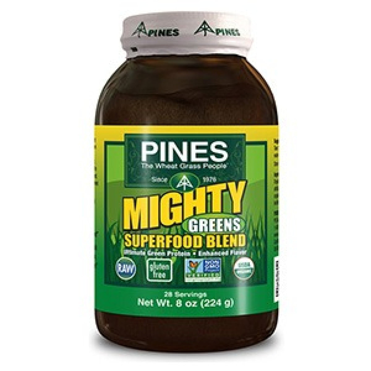 Pines Mighty Greens Powder 8 oz Powder