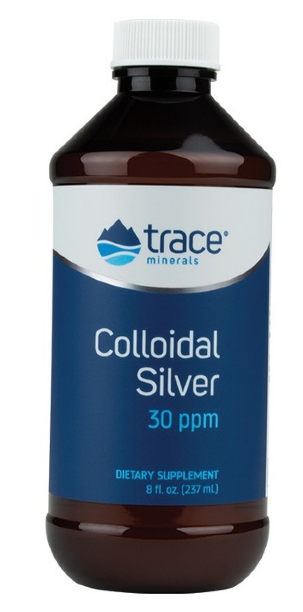 Trace Minerals Colloidal Silver 30 PPM 16 fl oz (437 ml) Liquid