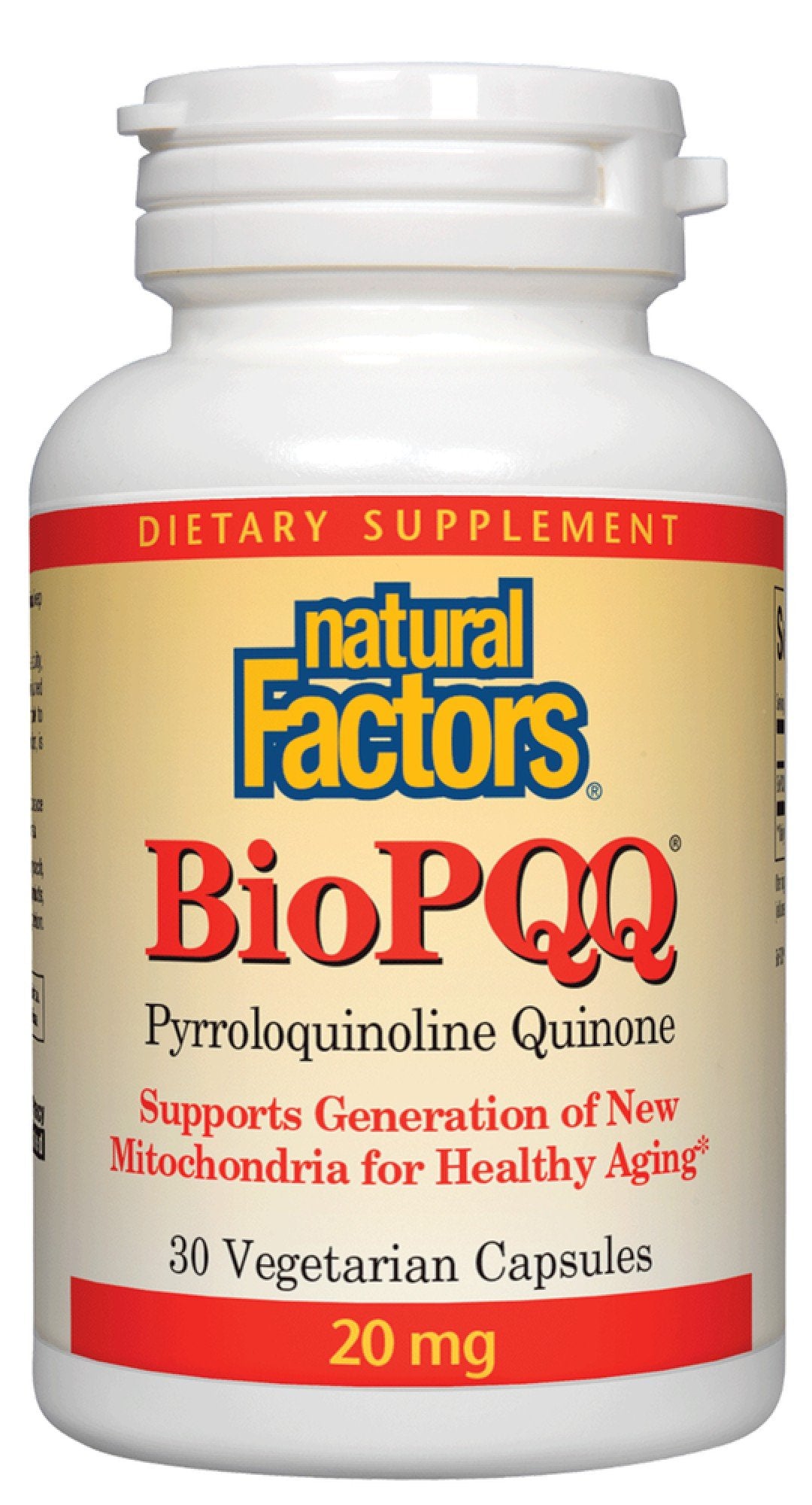 Natural Factors BioPQQ 20mg 30 VegCap