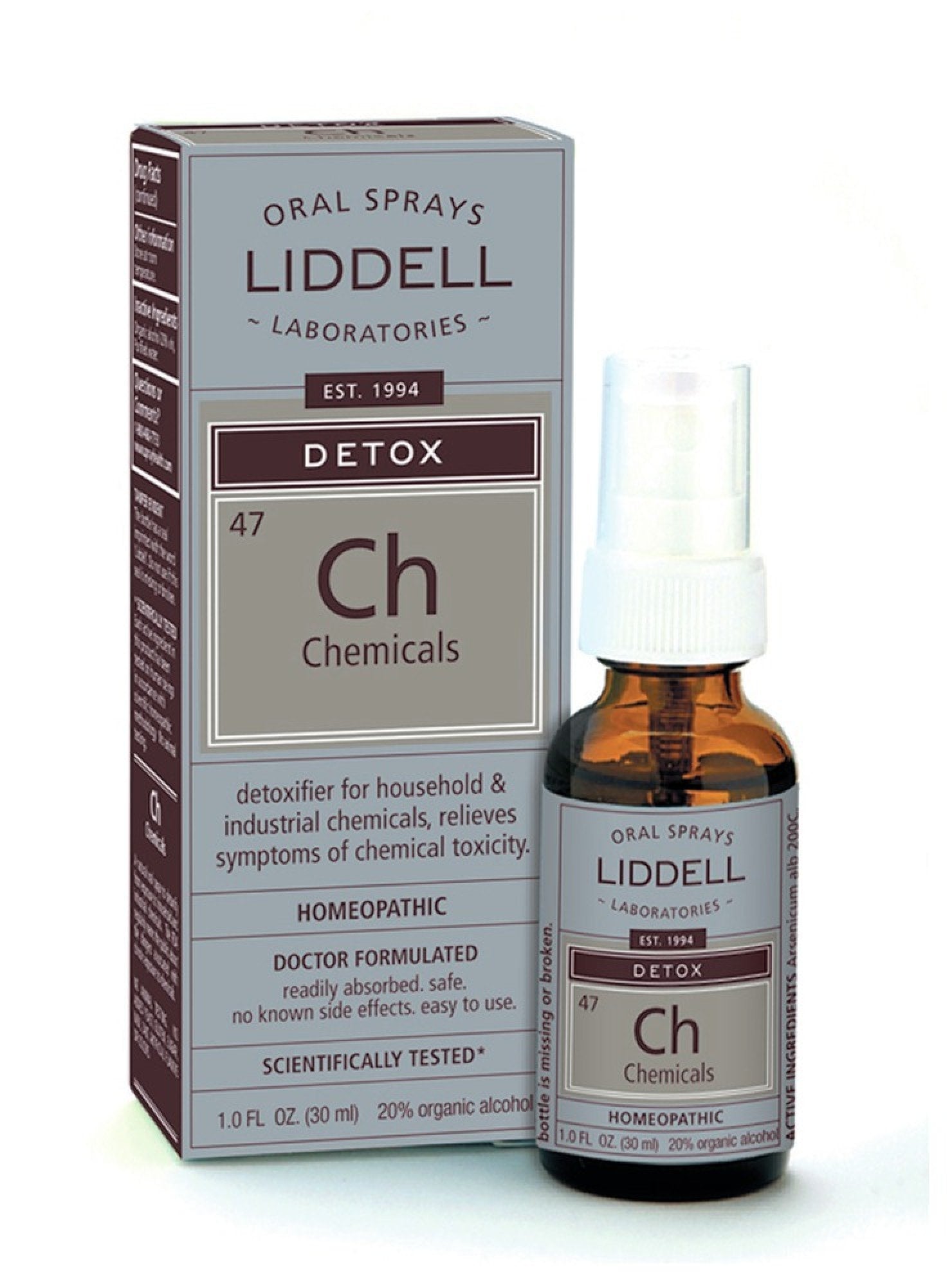 Liddell Homeopathic Detox Chemicals 1 oz Liquid