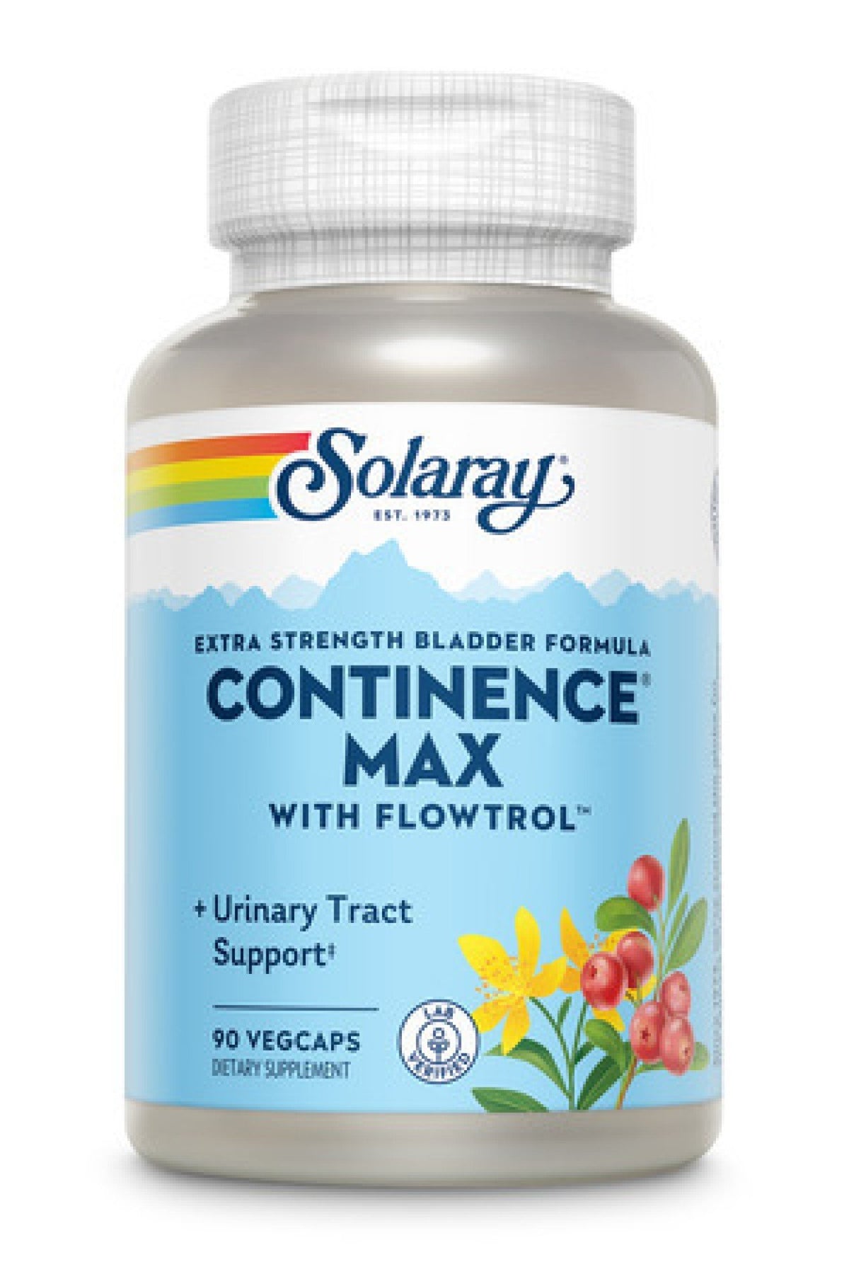Solaray Continence Max with Flowtrol 90 VegCap