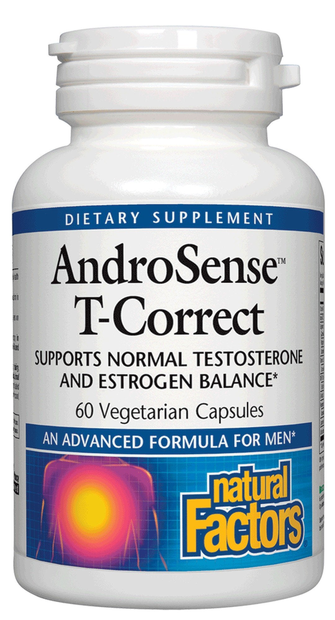 Natural Factors AndroSense T-Correct 60 VegCap