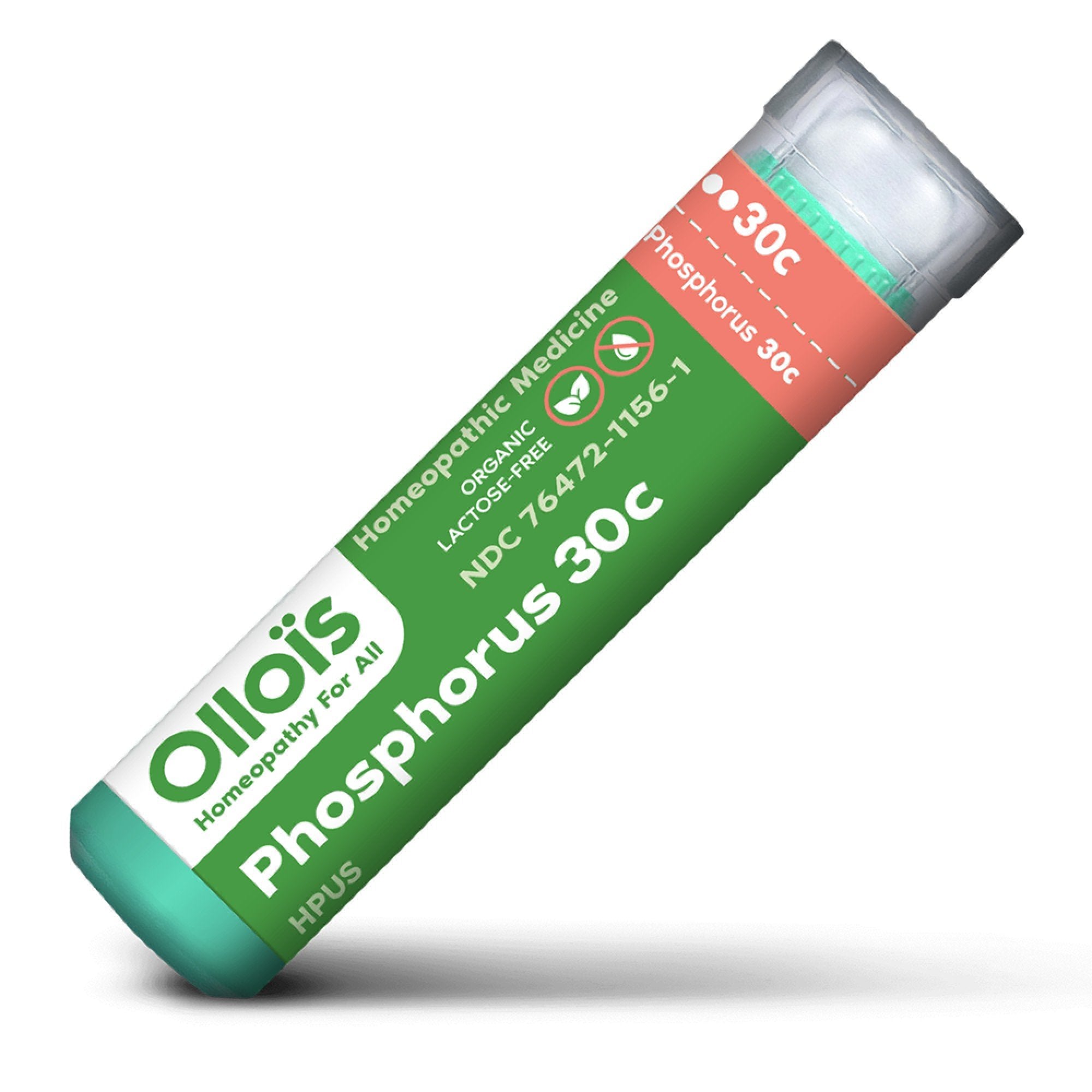 Ollois Homeopathics Organic Lactose Free Phosphorus 30C 80 Pellet