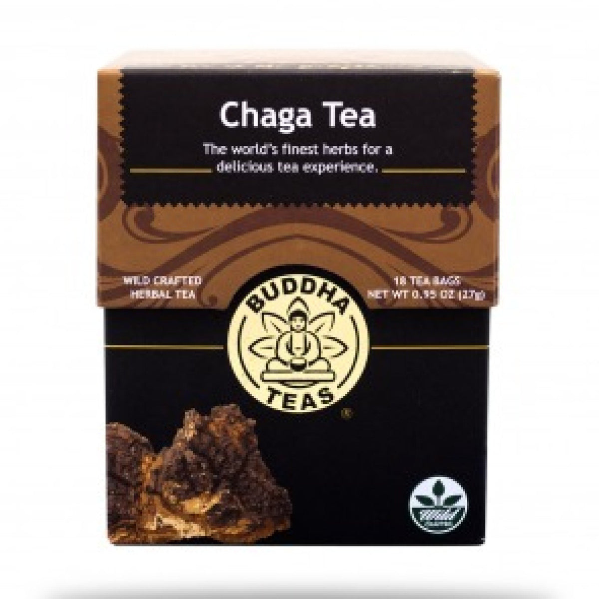 Buddha Teas Chaga Tea 18 Bags Box