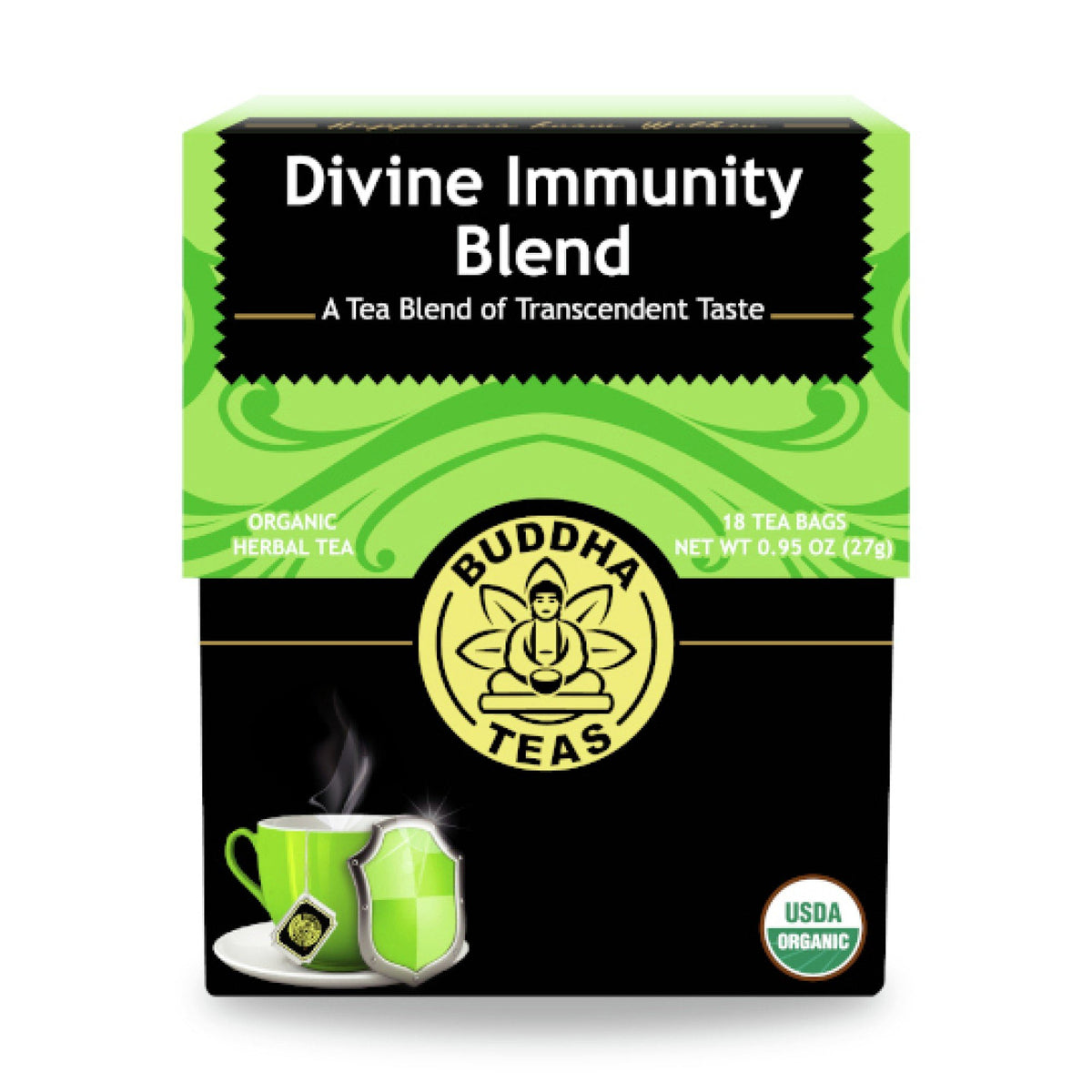 Buddha Teas Divine Immunity Blend Tea 18 Bags Box