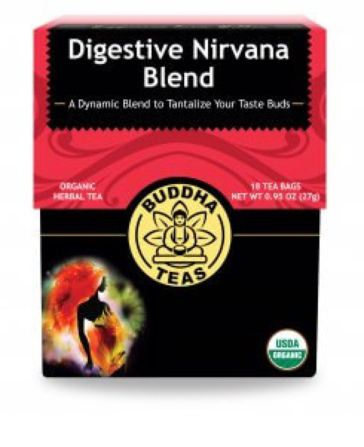 Buddha Teas Digestive Nirvana Blend Tea 18 Bags Box