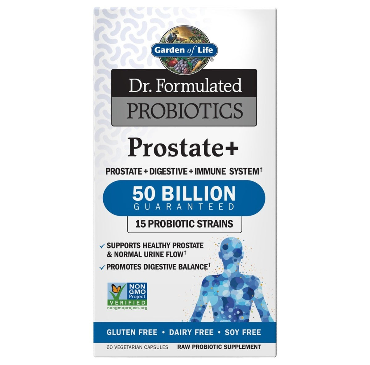 Garden of Life Dr. Formulated Probiotic - Prostate+ 50 Billion 60 Capsule