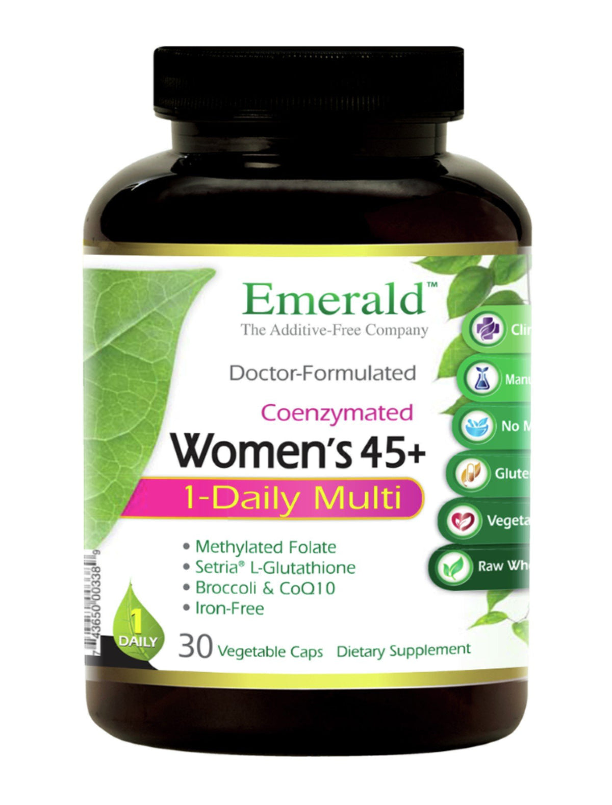 Emerald Labs Coenzymated Women&#39;s 45+1 1-Daily Multi Vitamin 30 Capsule