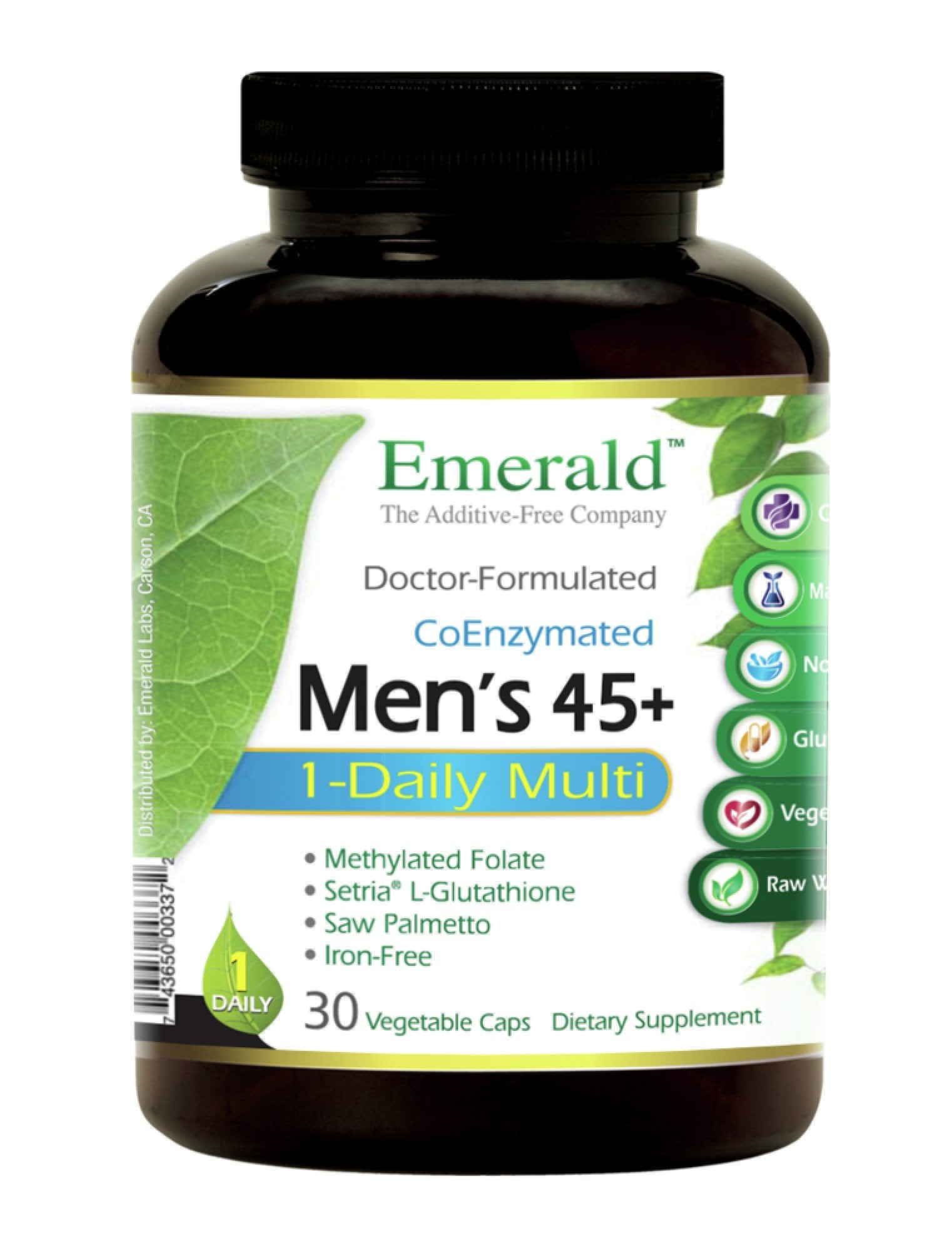 Emerald Labs Men's 45+ 1-Daily Multi 30 Capsule