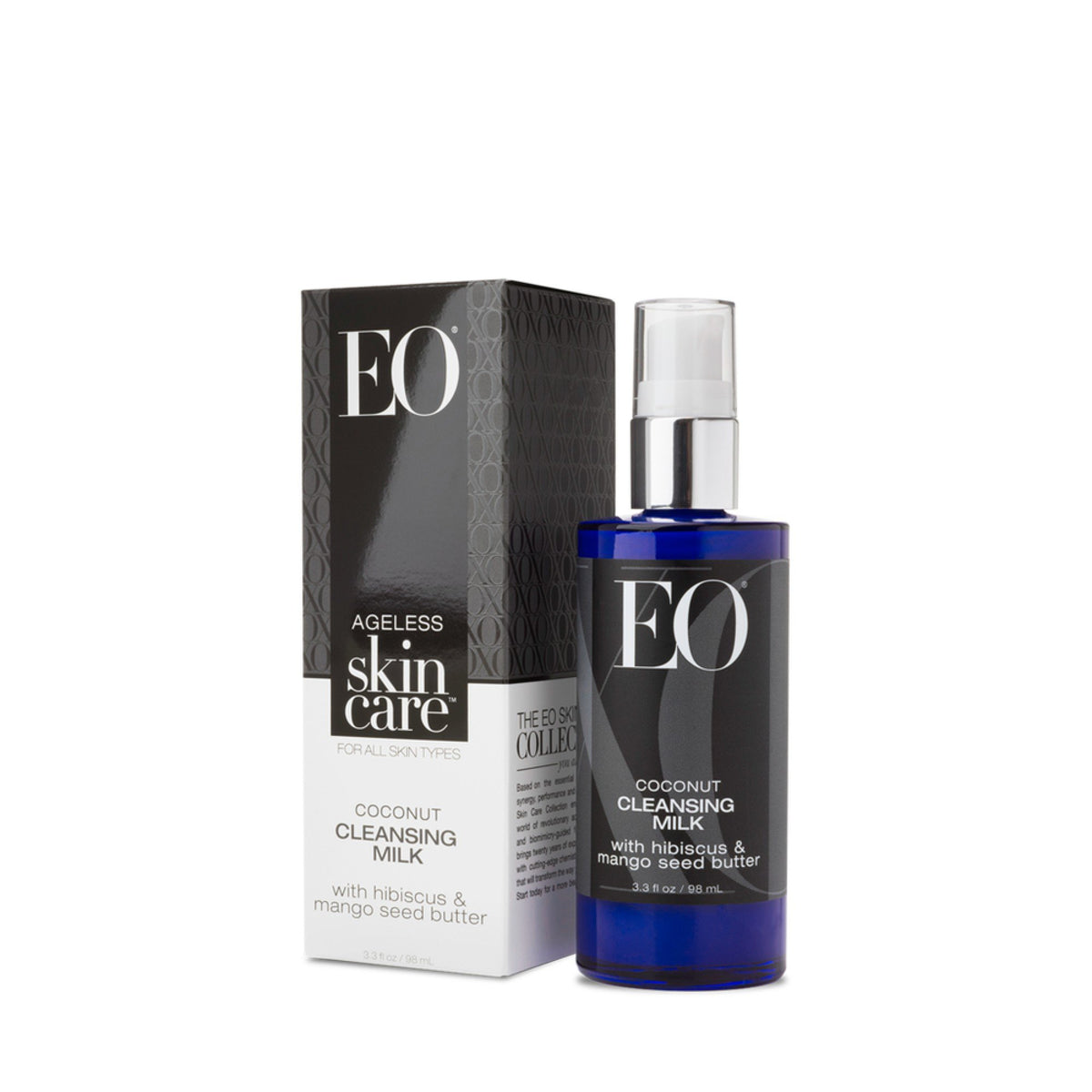 EO Ageless Skin Care Cleansing Milk Coconut 3.3 oz Liquid