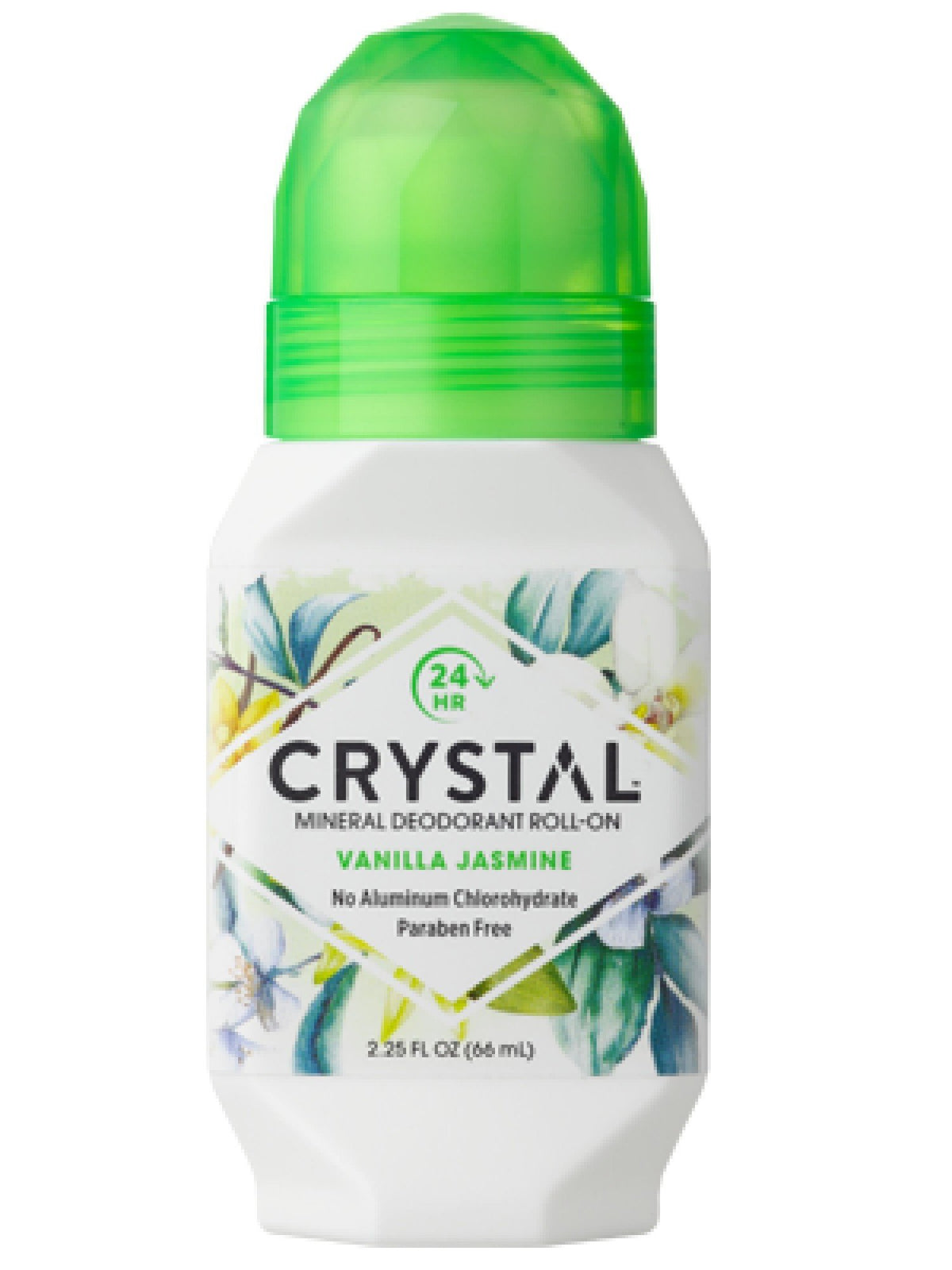 Crystal Body Deodorant Mineral Deodorant Roll-On Vanilla &amp; Jasmine 2.25 oz Roll-on