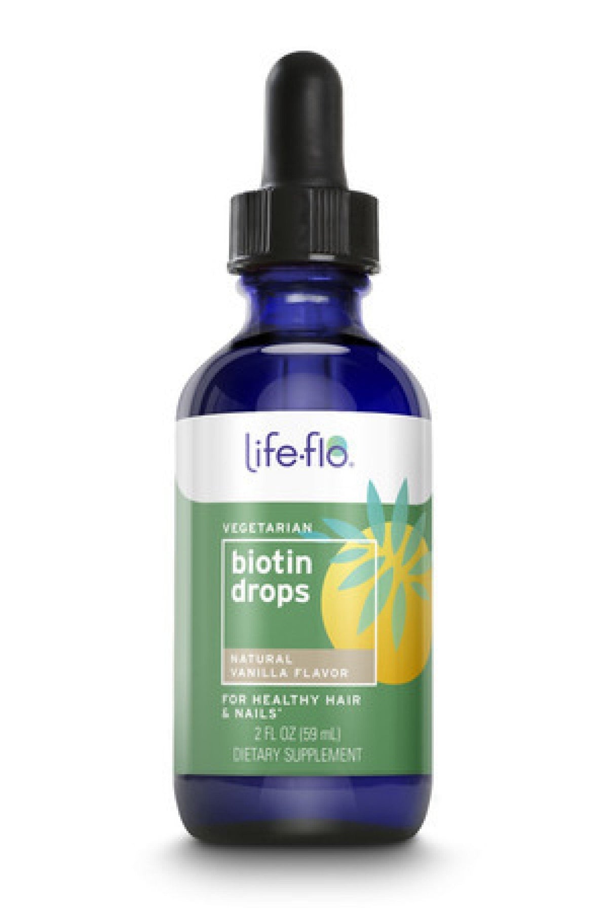 LifeFlo Biotin Drops Vanilla 2 oz Liquid