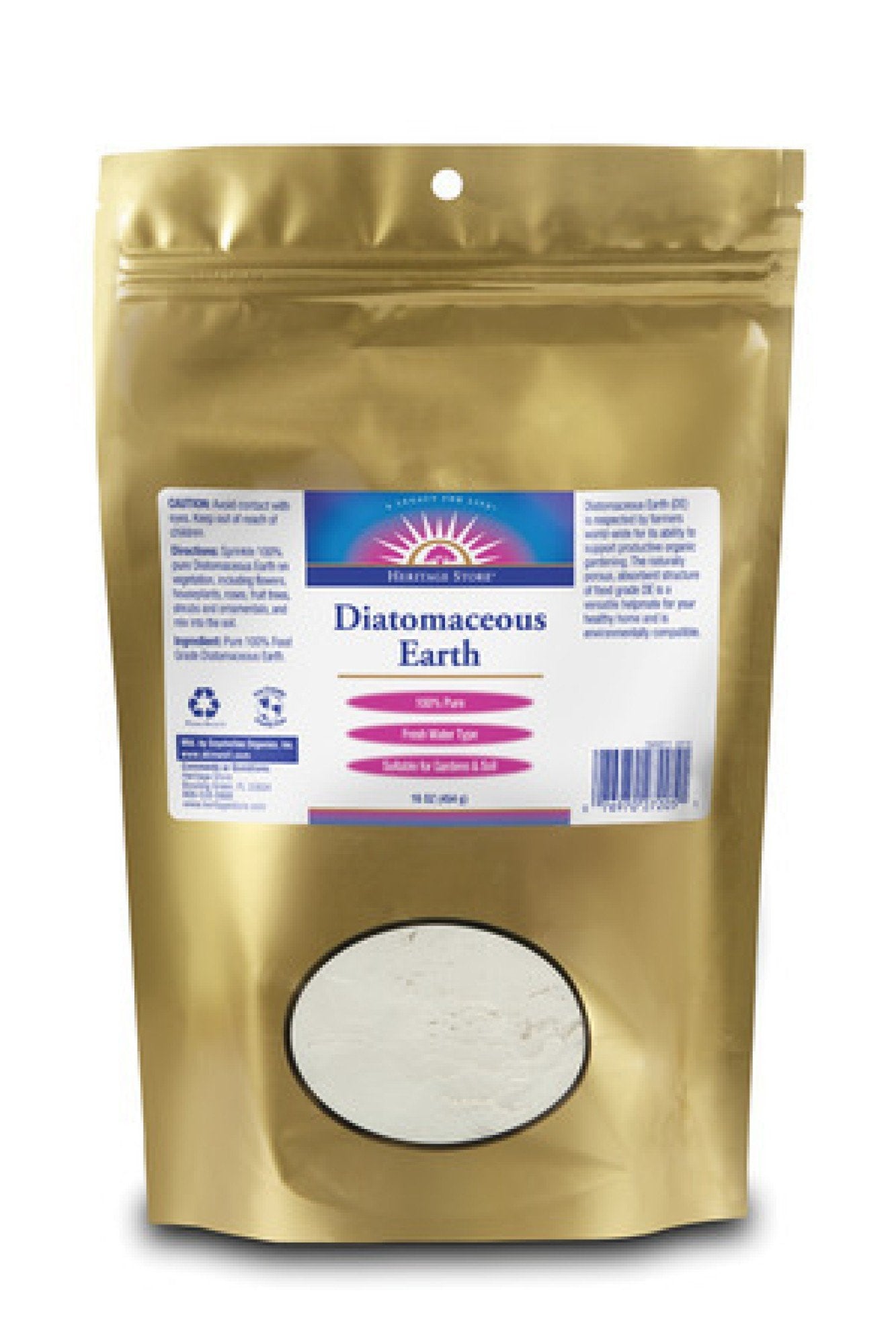 Heritage Store Diatomaceous Earth 16 oz Powder