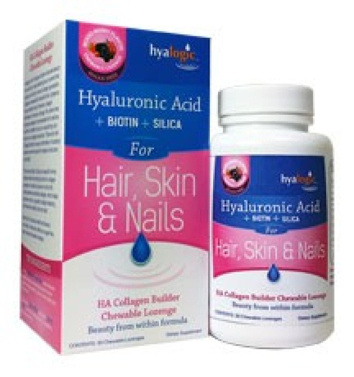 Hyalogic Hyaluronic Acid For Hair,Skin &amp; Nails 30 Lozenge