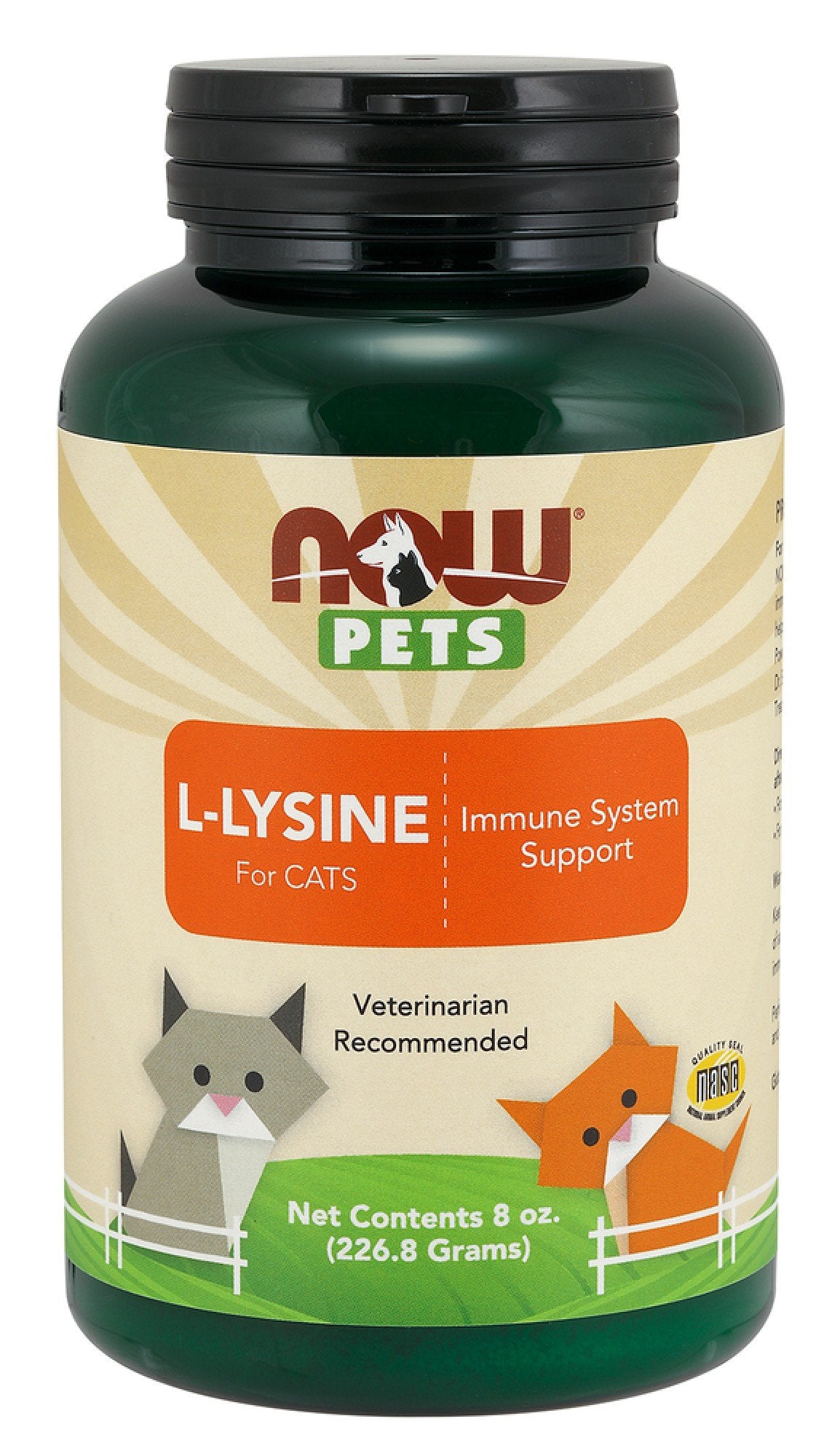 Now Foods NOW Pets L-Lysine Pure Powder 8 oz Powder