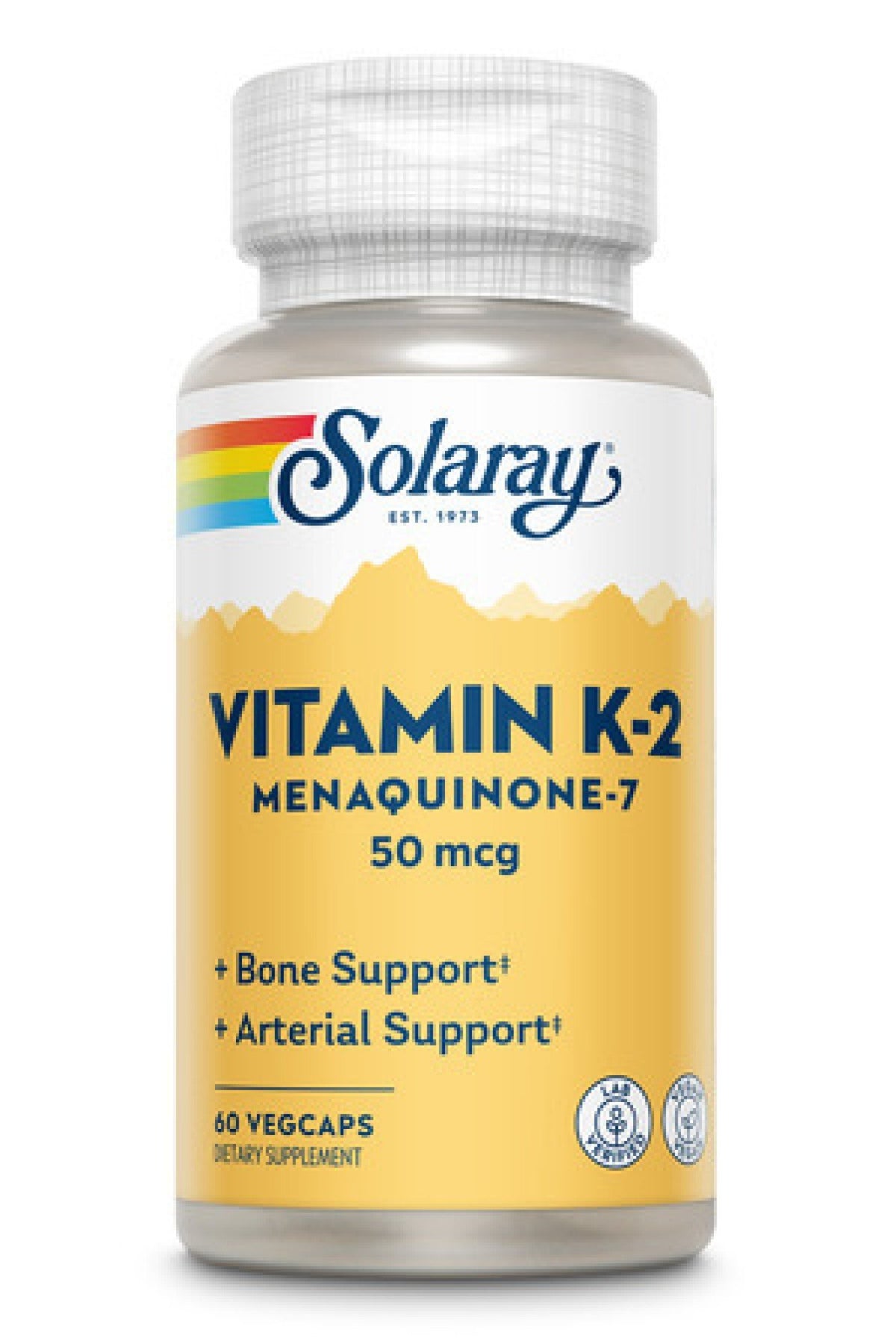 Solaray K-2,MK-7 50 mcg 60 VegCap